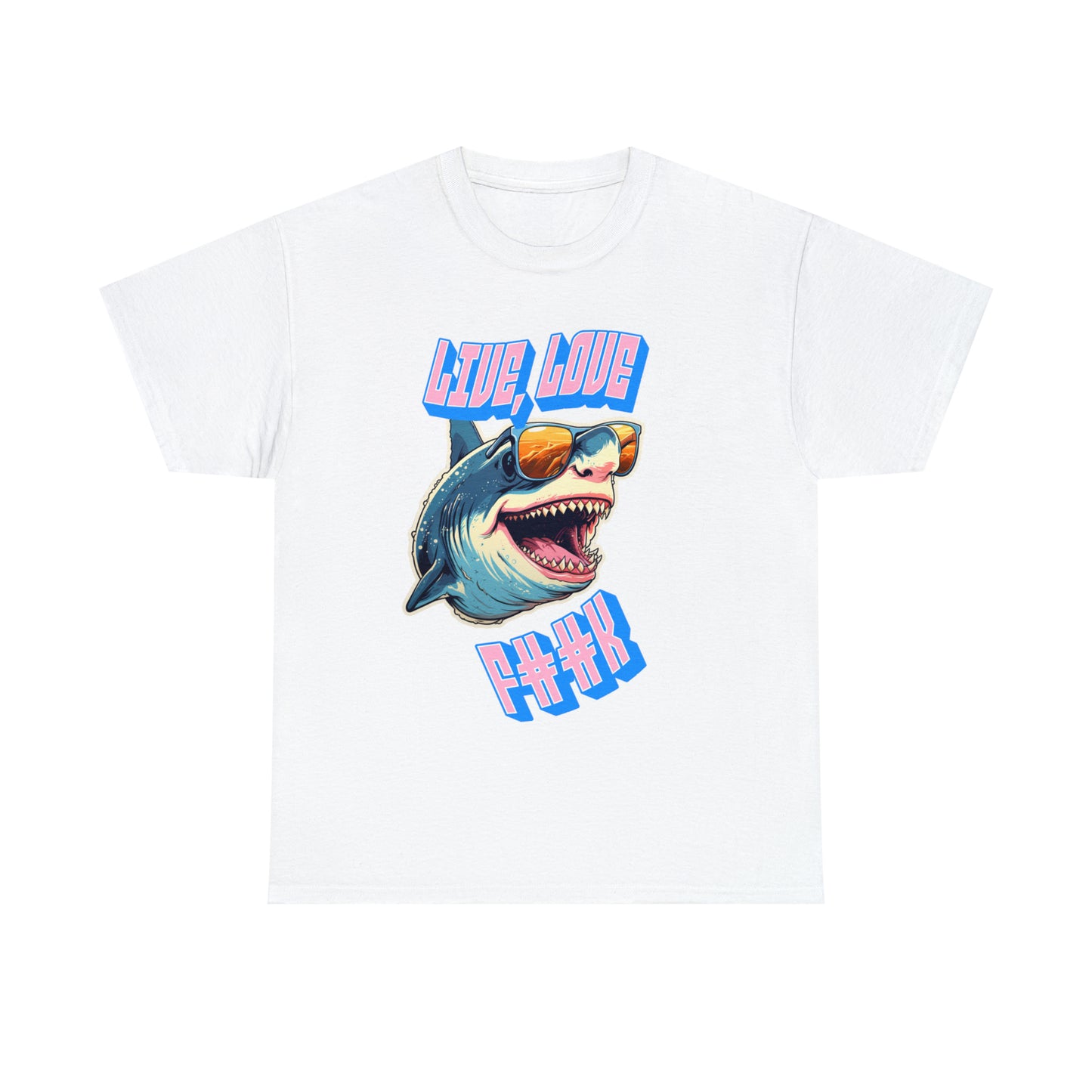 Unisex shark Heavy Cotton Tee