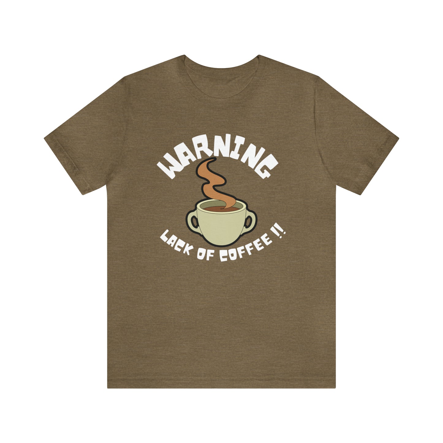 Unisex COFFEE WARNING Jersey Short Sleeve Tee