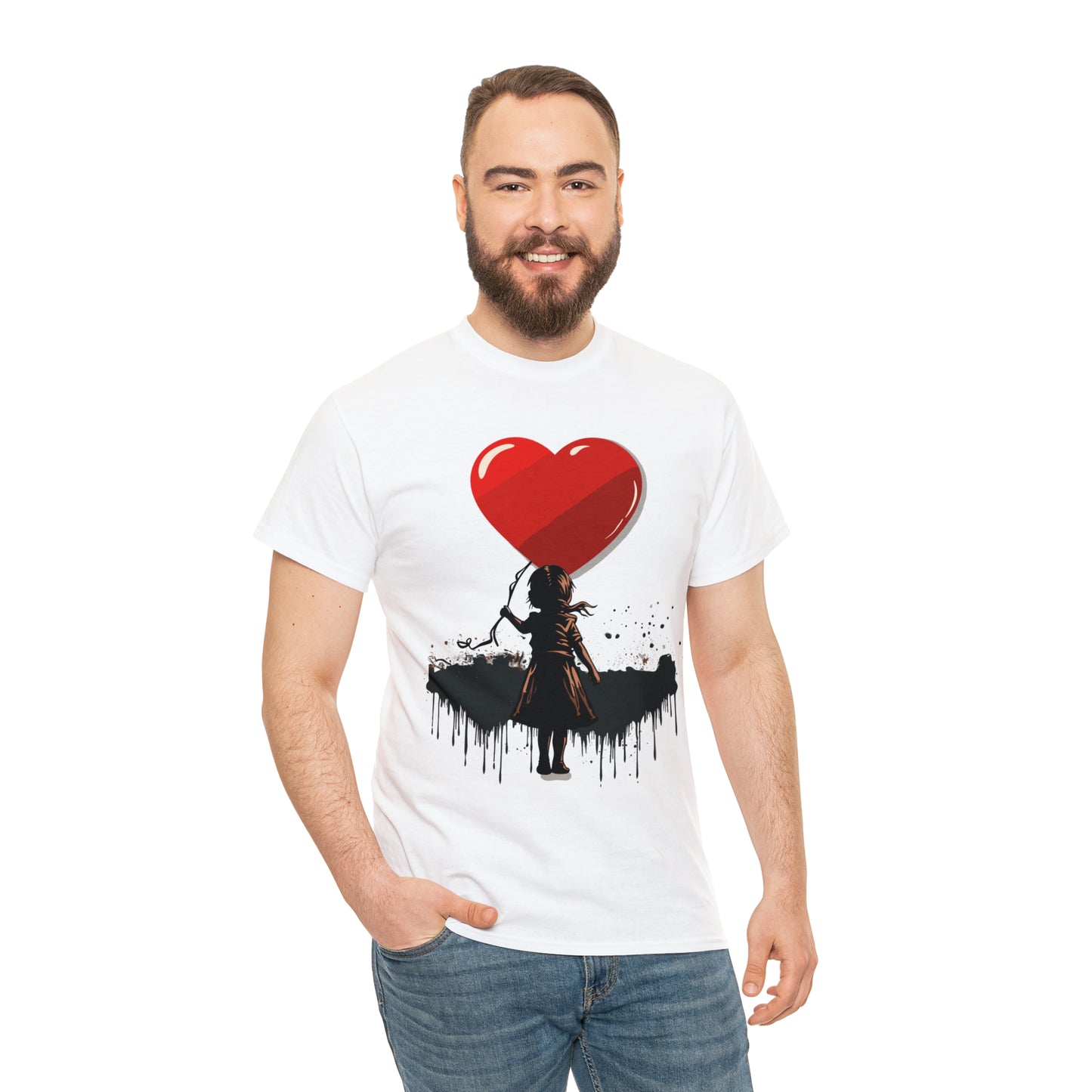 Unisex Love not war collection Heavy Cotton Tee