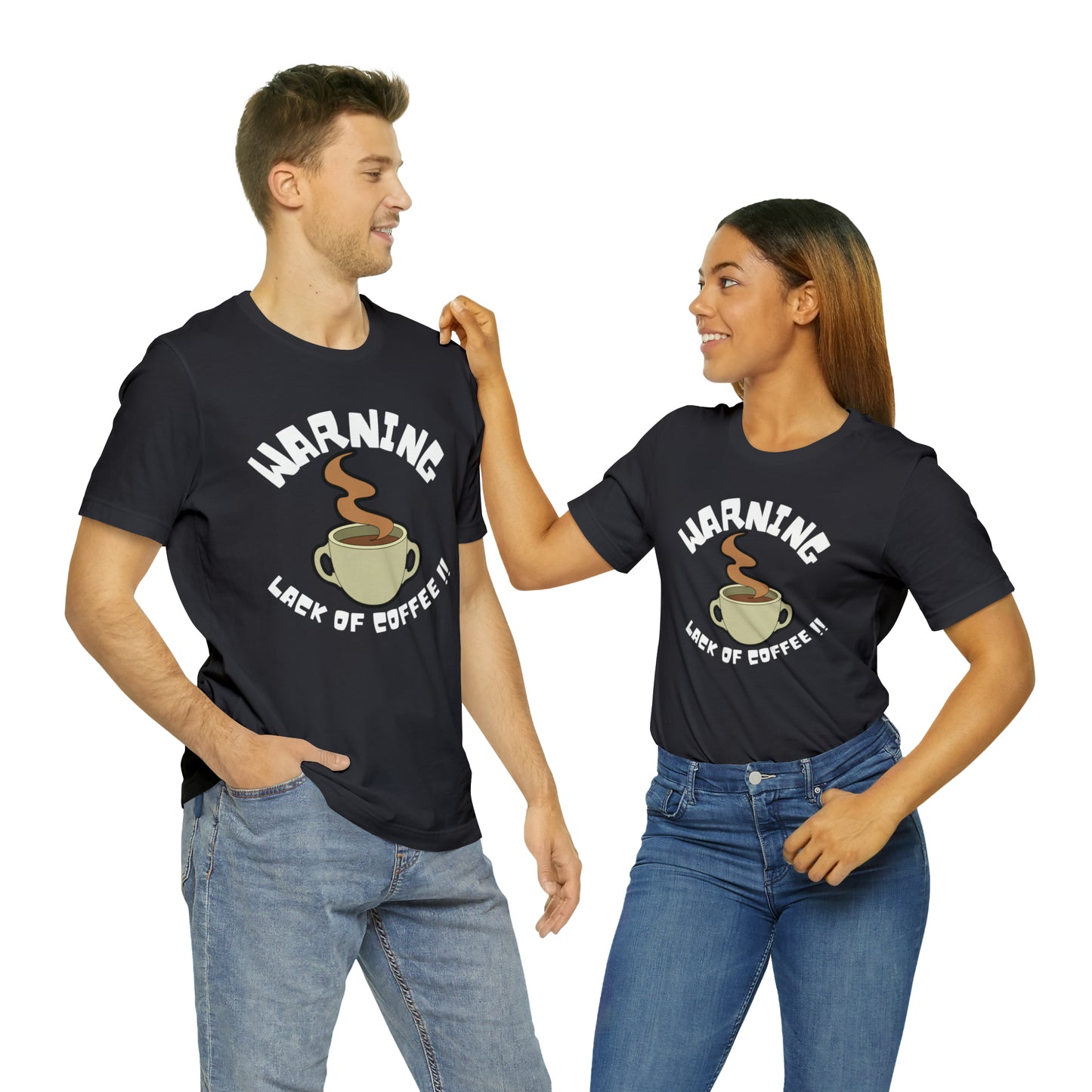 Unisex COFFEE WARNING Jersey Short Sleeve Tee
