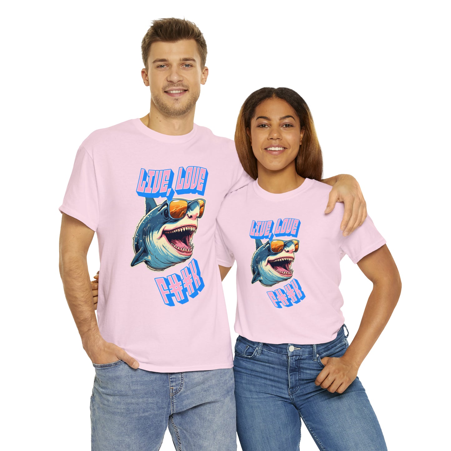 Unisex shark Heavy Cotton Tee