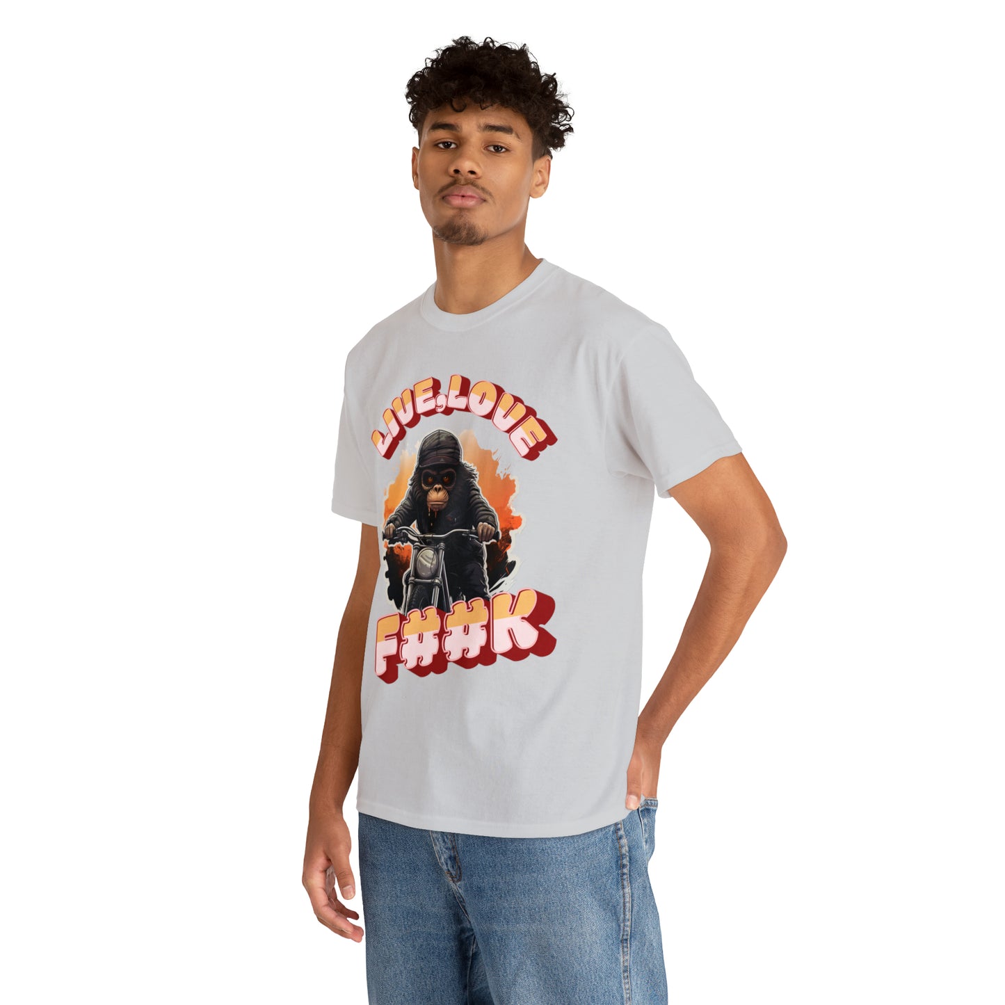 Unisex happy monkey collection Heavy Cotton Tee
