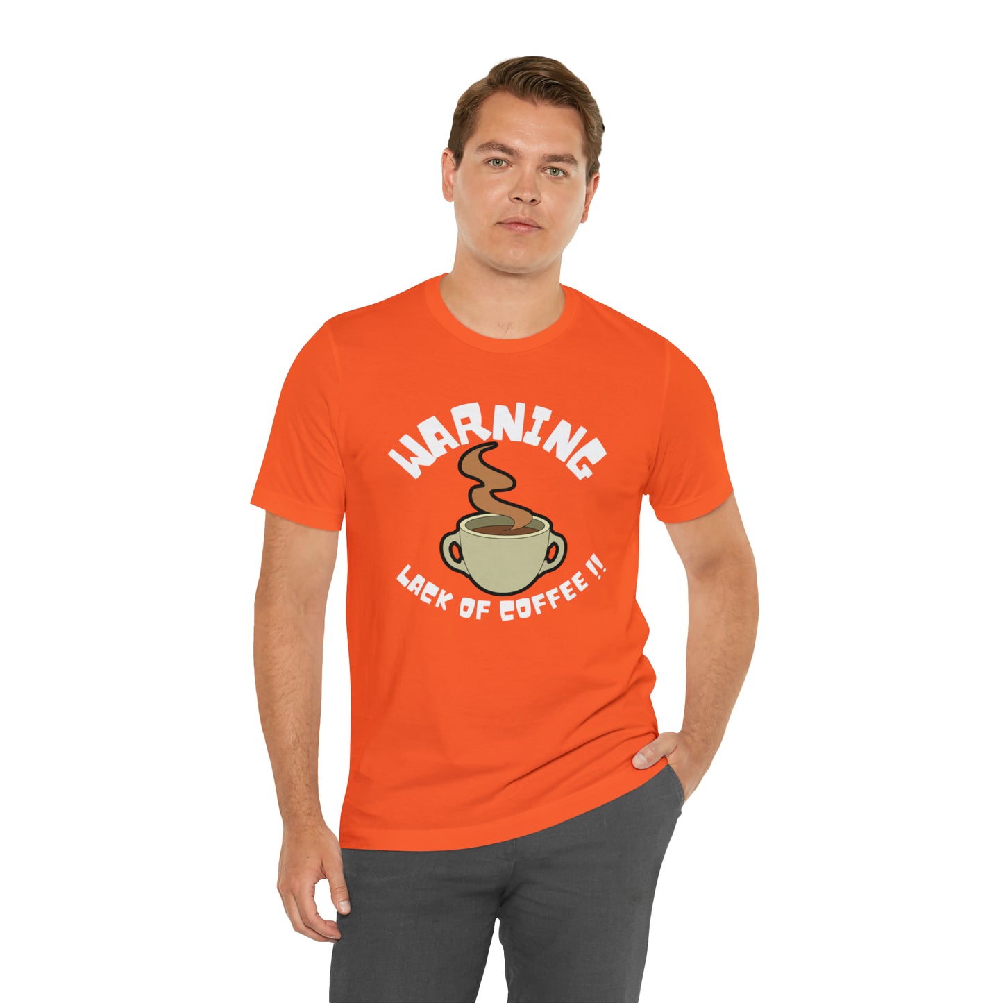 Unisex COFFEE WARNING Jersey Short Sleeve Tee