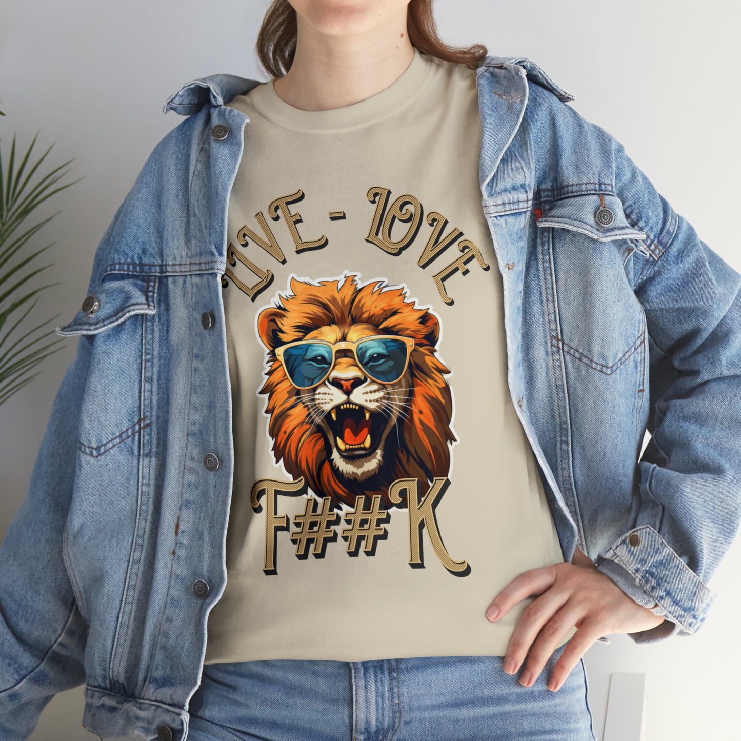 Unisex Lion Heavy Cotton Tee