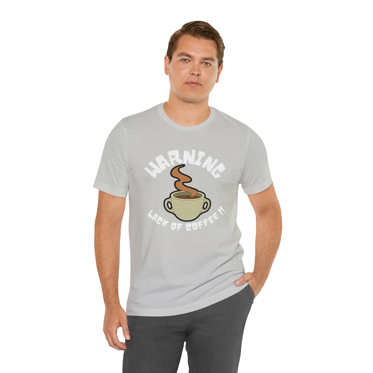 Unisex COFFEE WARNING Jersey Short Sleeve Tee
