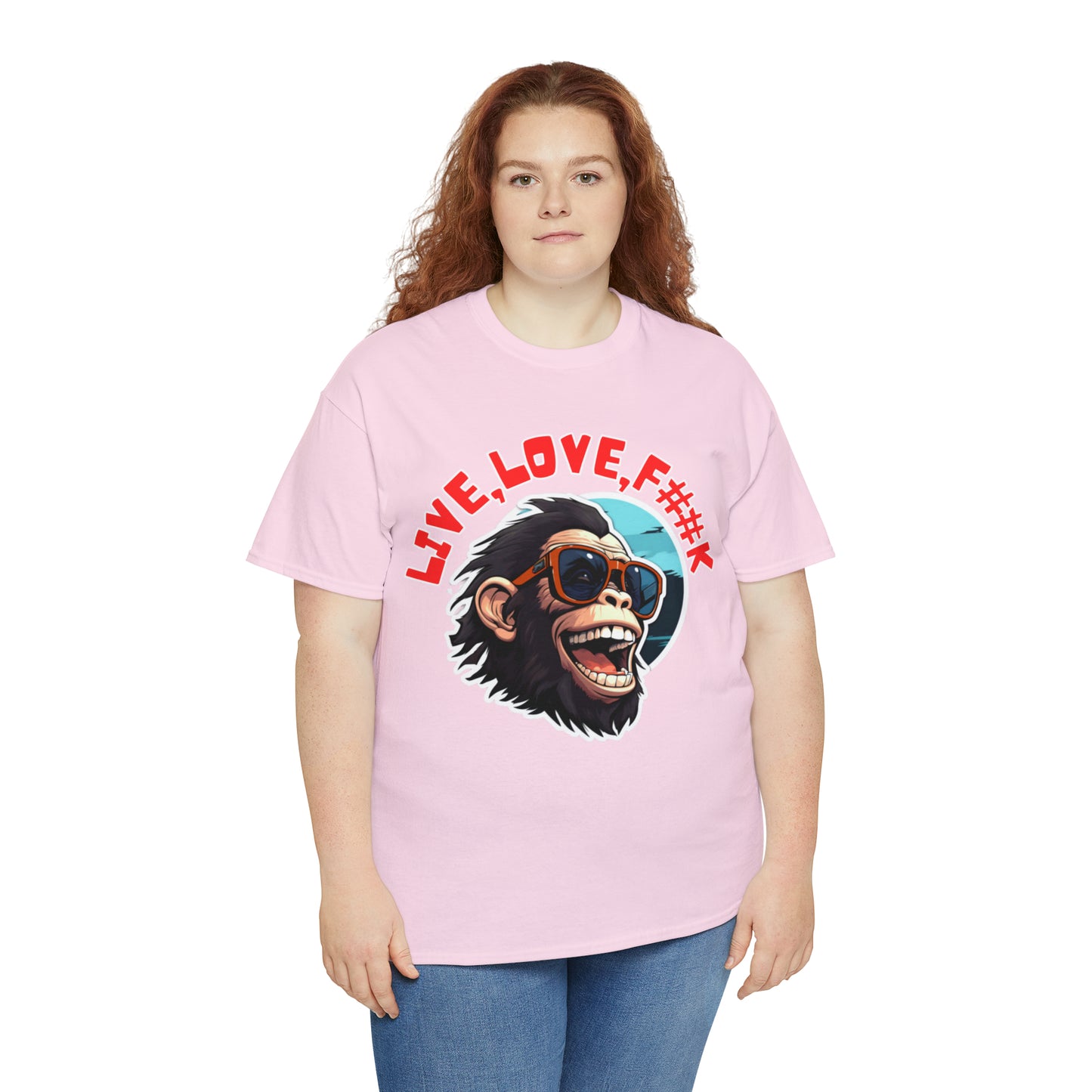 Unisex happy monkey Heavy Cotton Tee