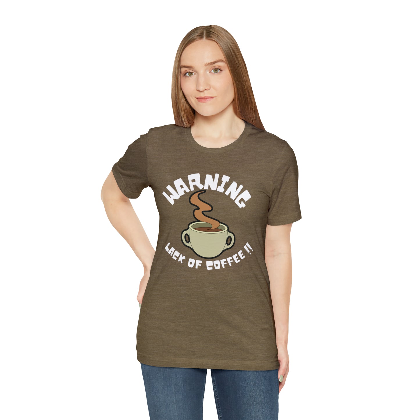 Unisex COFFEE WARNING Jersey Short Sleeve Tee