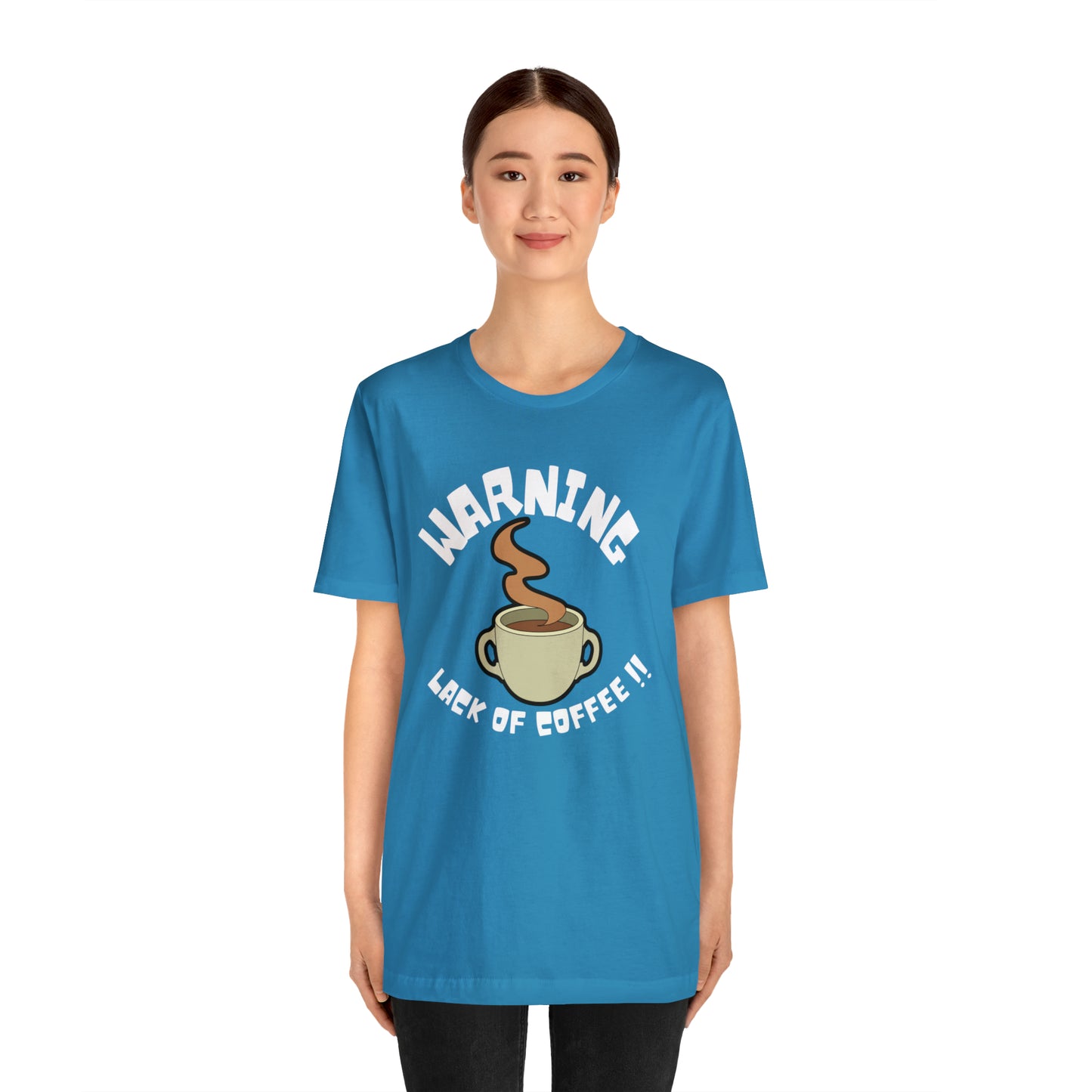 Unisex COFFEE WARNING Jersey Short Sleeve Tee