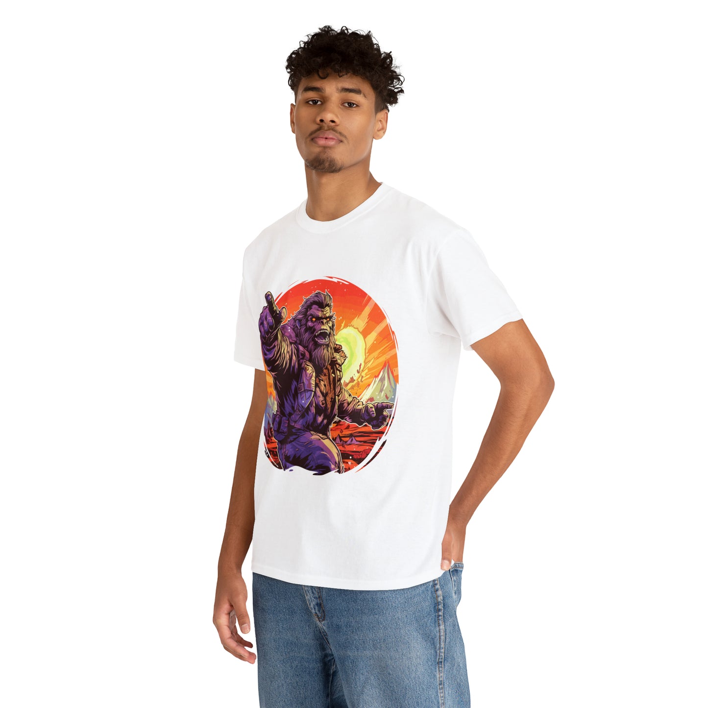 Bigfoot appreciation society Unisex Heavy Cotton Tee