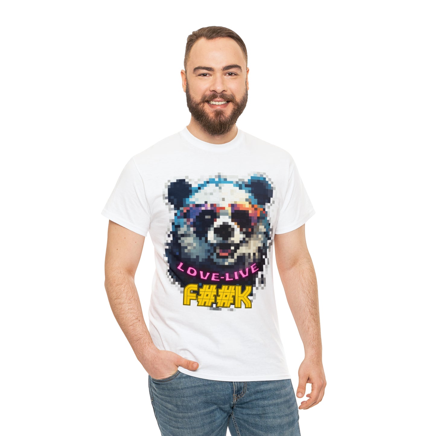 Unisex panda Heavy Cotton Tee