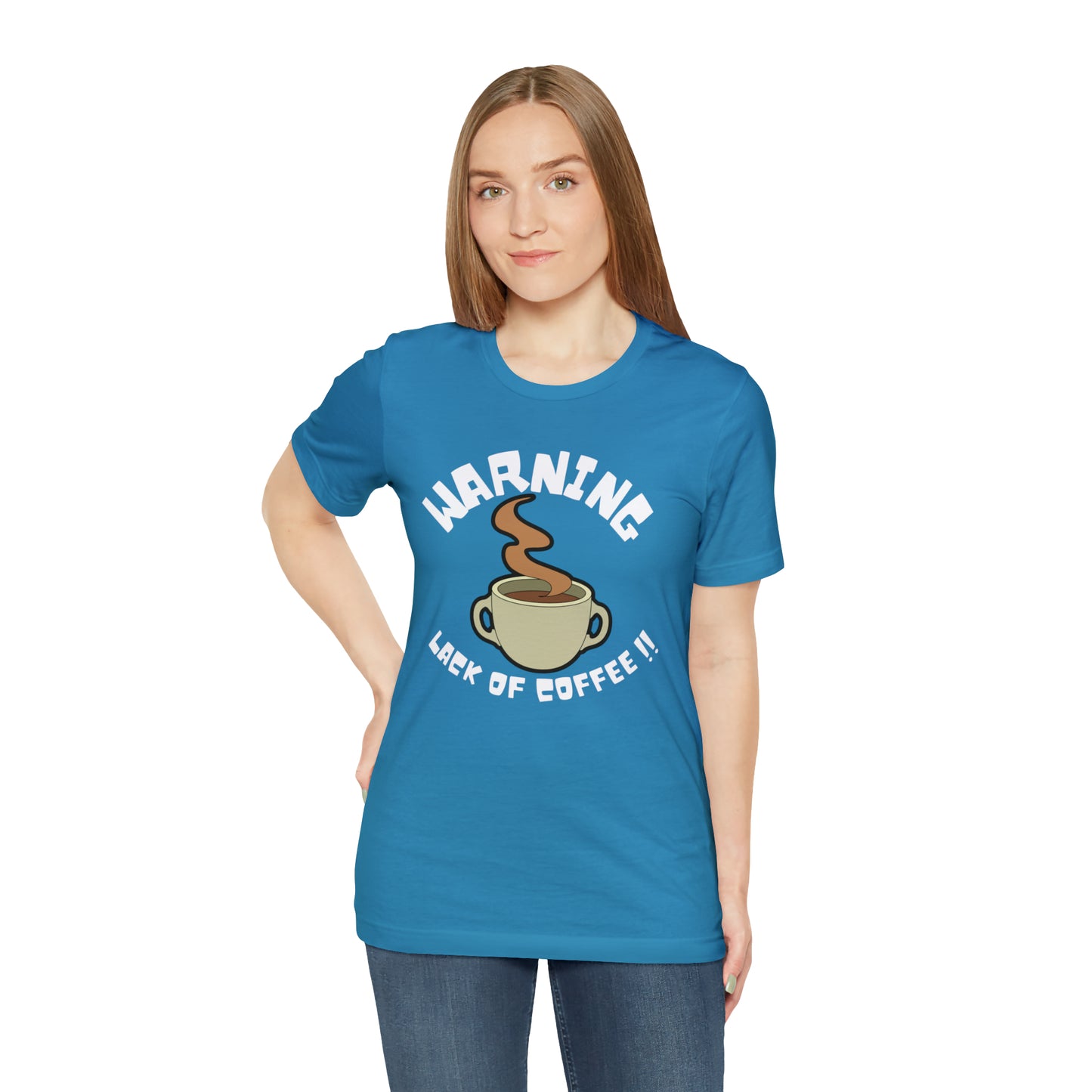 Unisex COFFEE WARNING Jersey Short Sleeve Tee