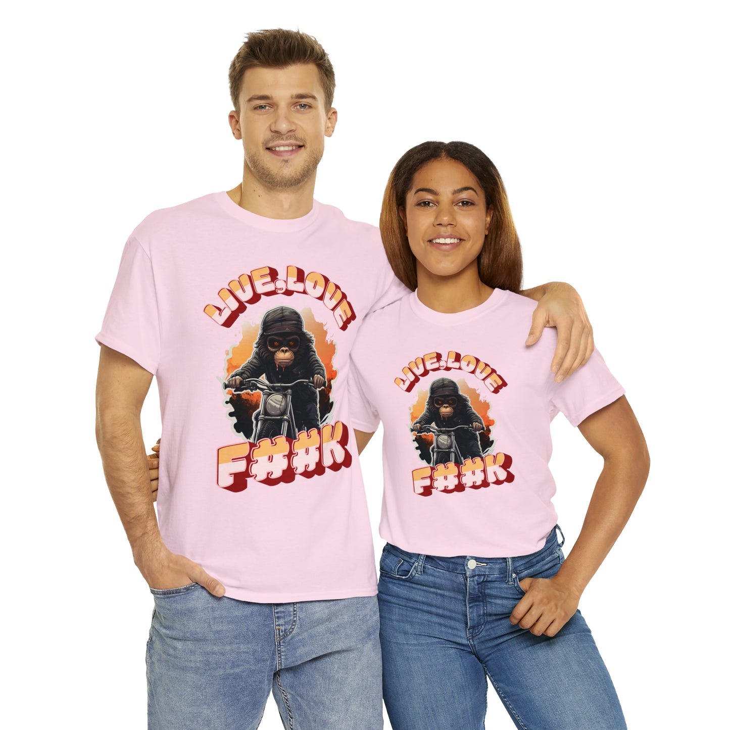Unisex happy monkey collection Heavy Cotton Tee