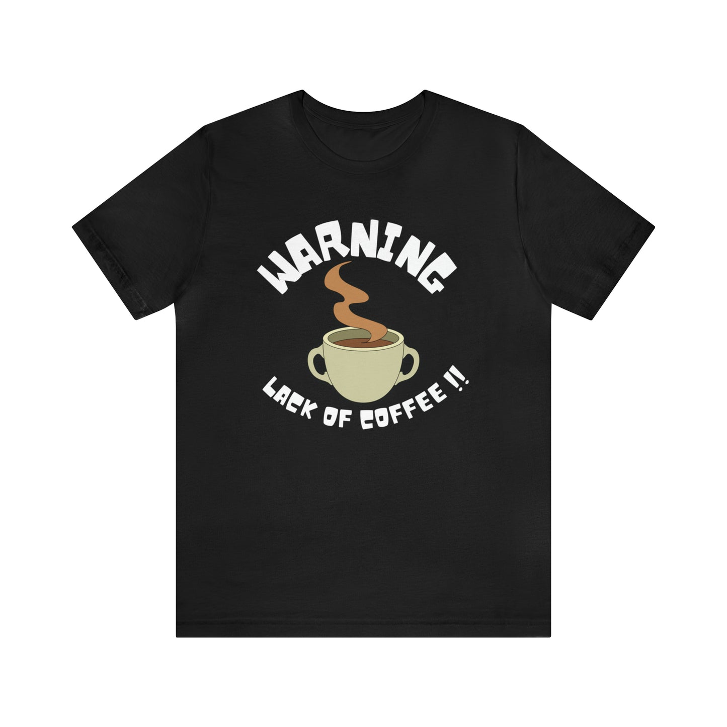 Unisex COFFEE WARNING Jersey Short Sleeve Tee