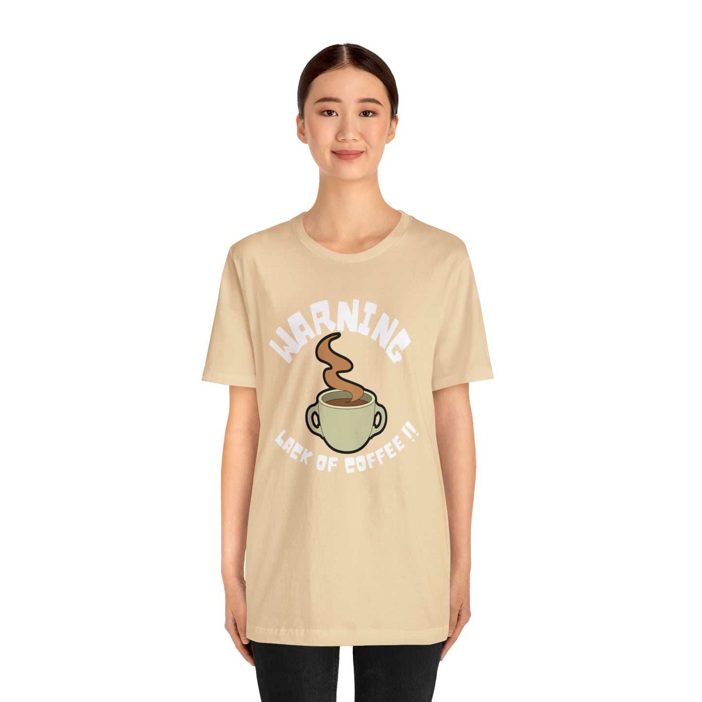 Unisex COFFEE WARNING Jersey Short Sleeve Tee