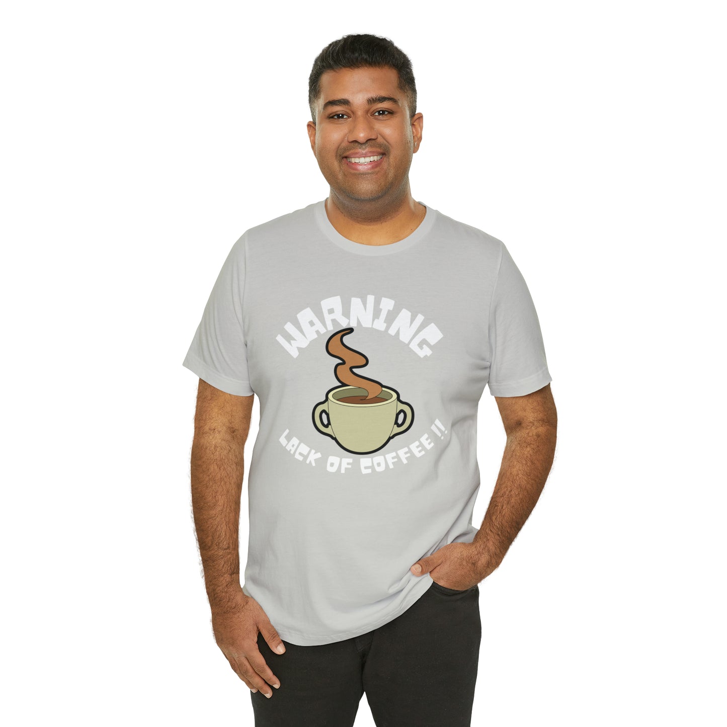 Unisex COFFEE WARNING Jersey Short Sleeve Tee