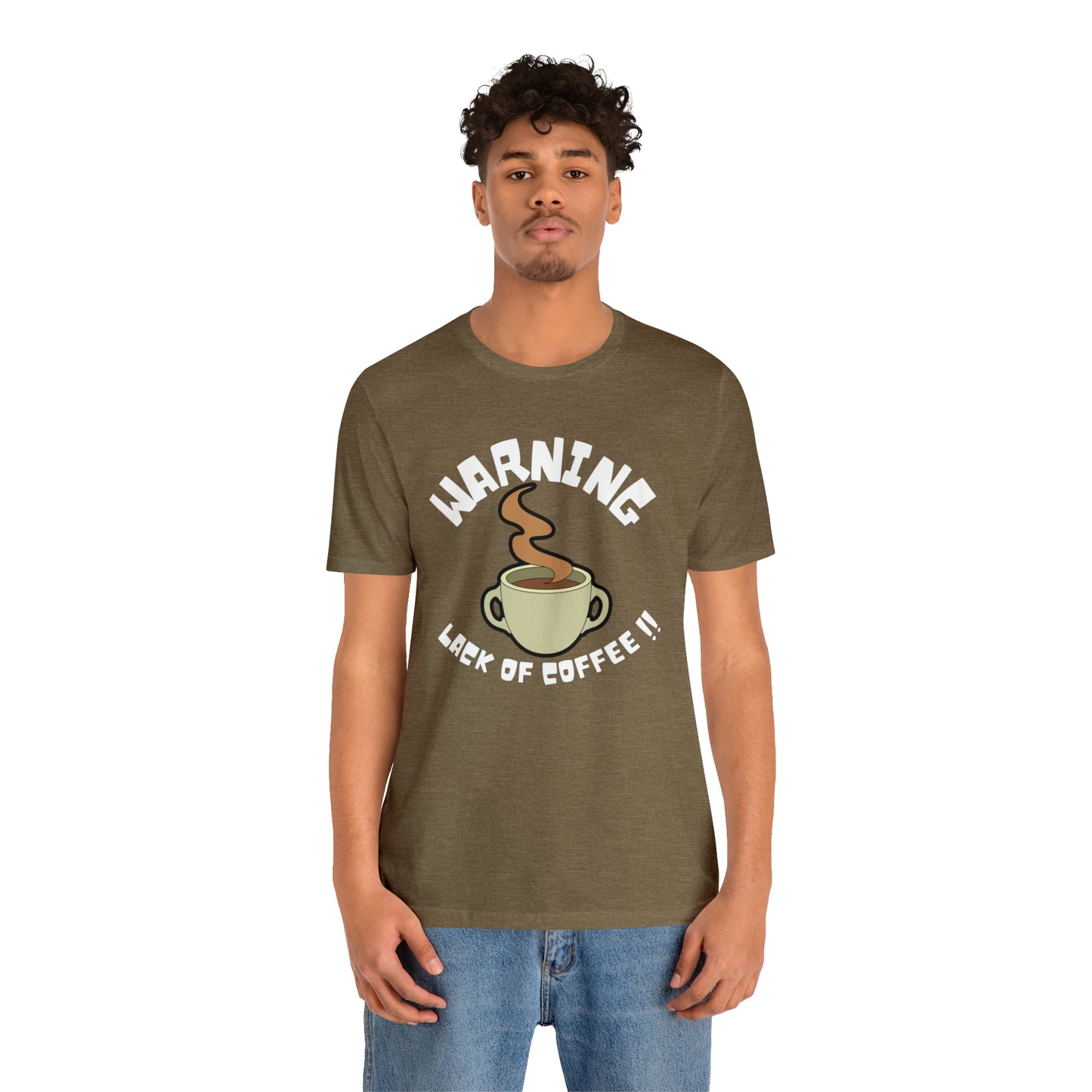 Unisex COFFEE WARNING Jersey Short Sleeve Tee