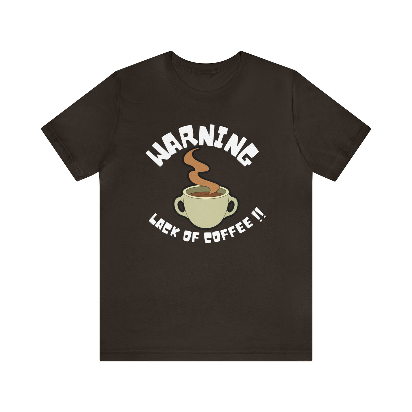Unisex COFFEE WARNING Jersey Short Sleeve Tee