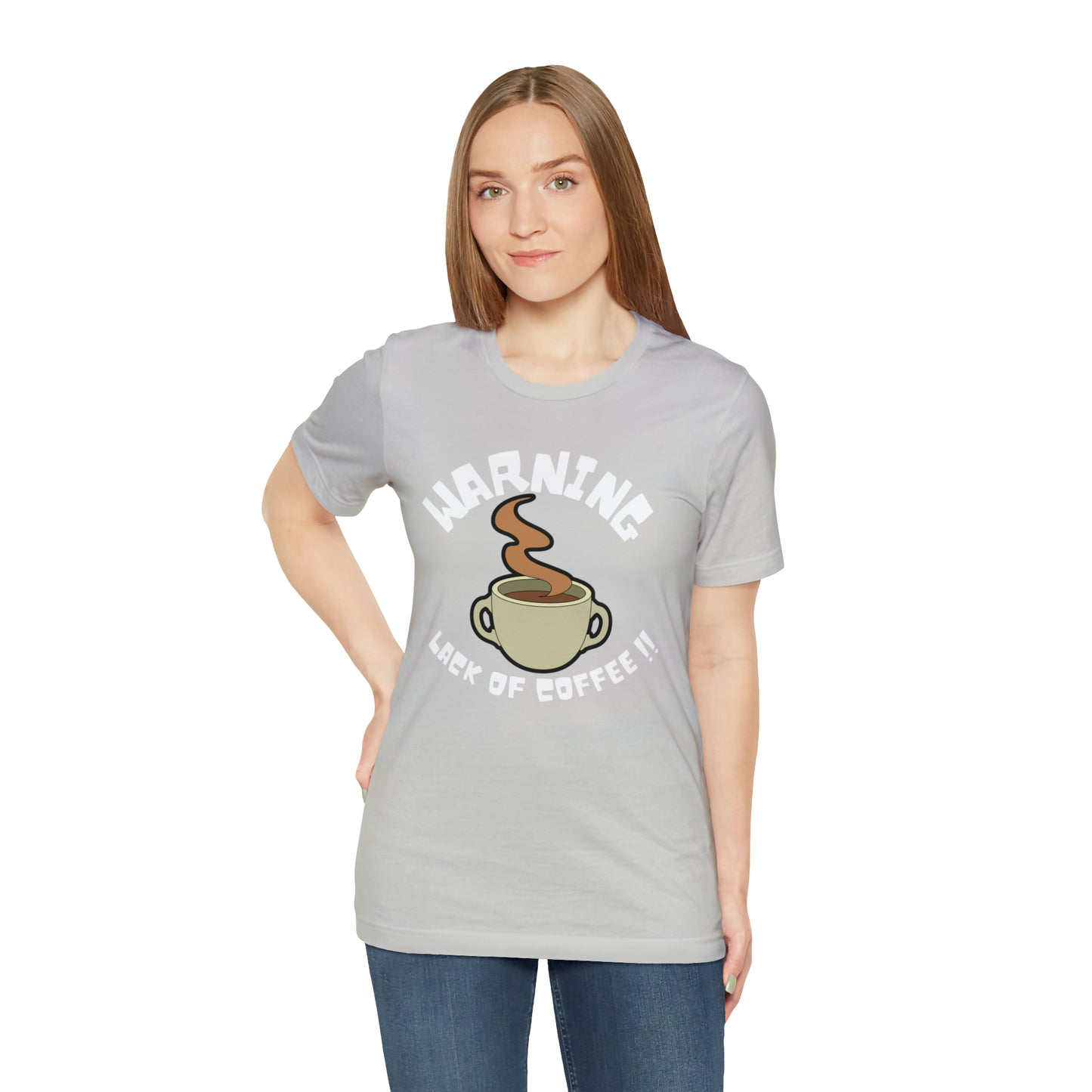 Unisex COFFEE WARNING Jersey Short Sleeve Tee