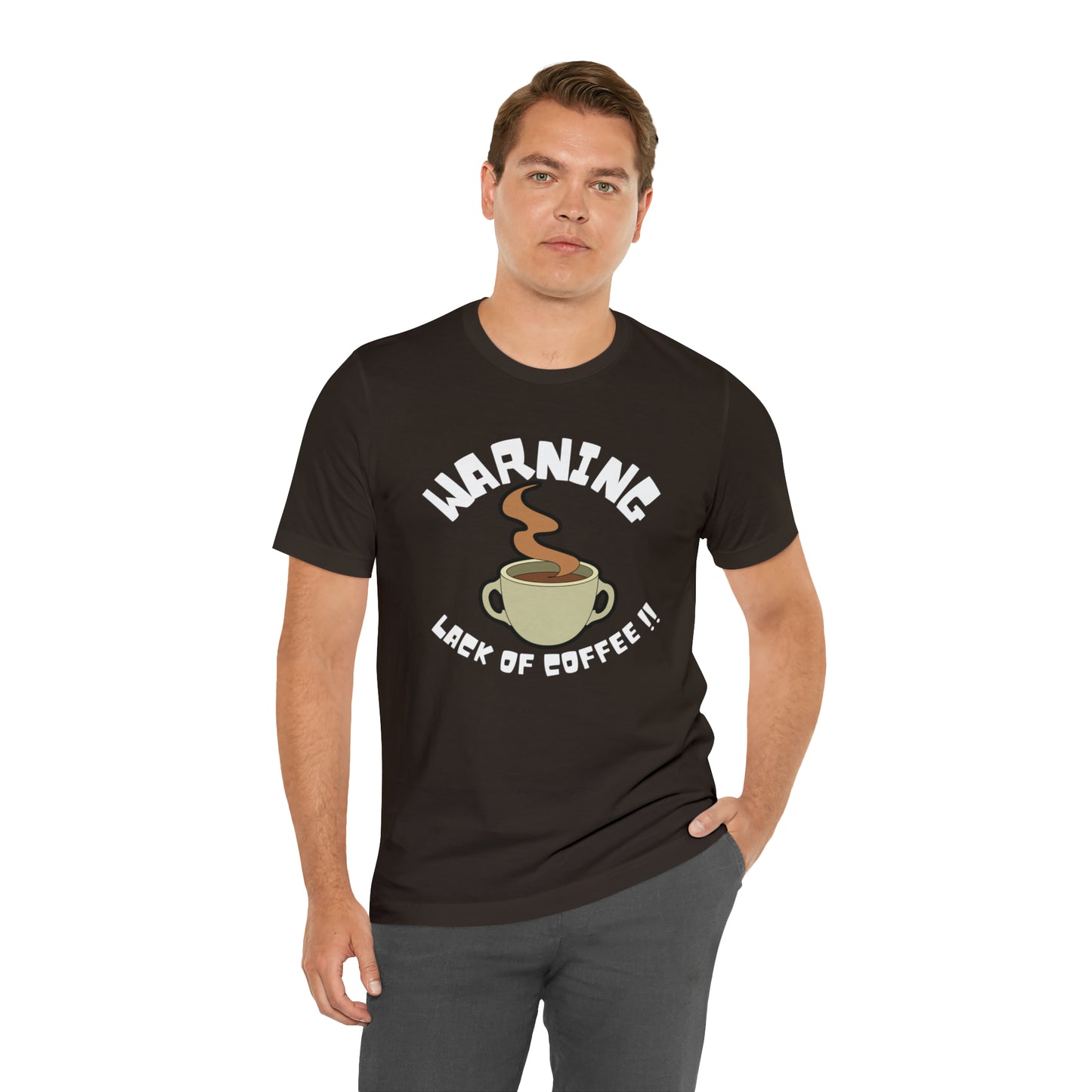 Unisex COFFEE WARNING Jersey Short Sleeve Tee