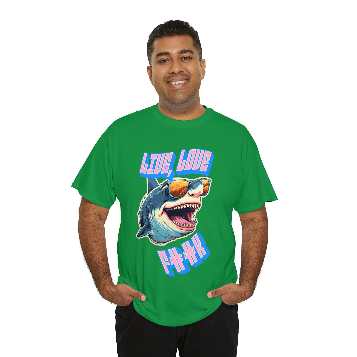 Unisex shark Heavy Cotton Tee