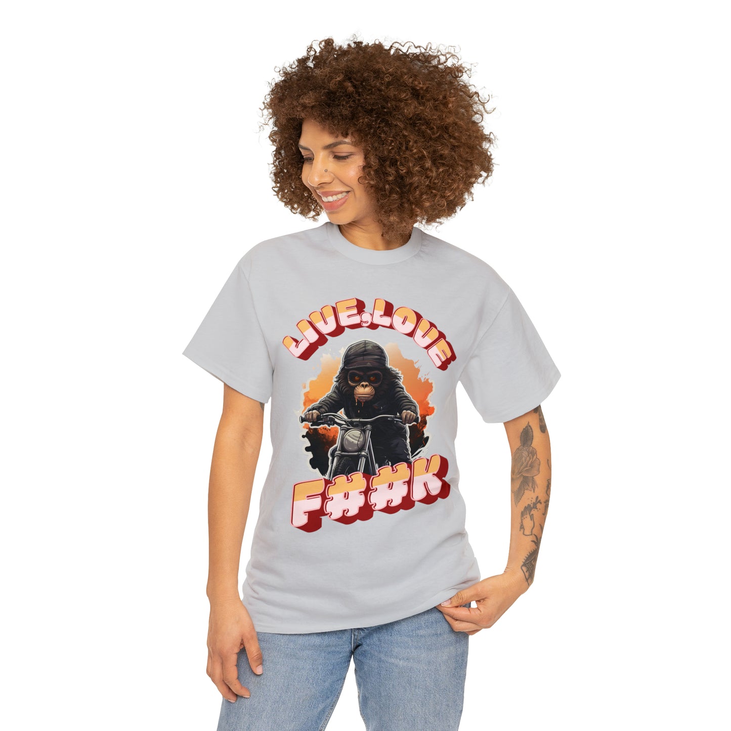 Unisex happy monkey collection Heavy Cotton Tee