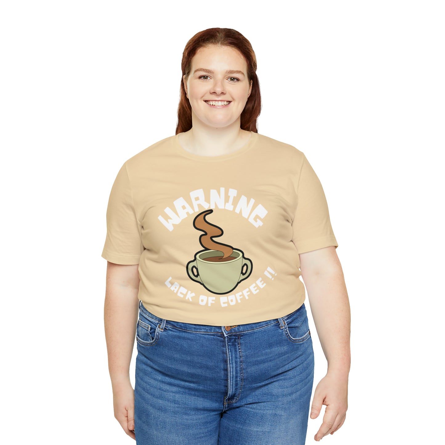 Unisex COFFEE WARNING Jersey Short Sleeve Tee