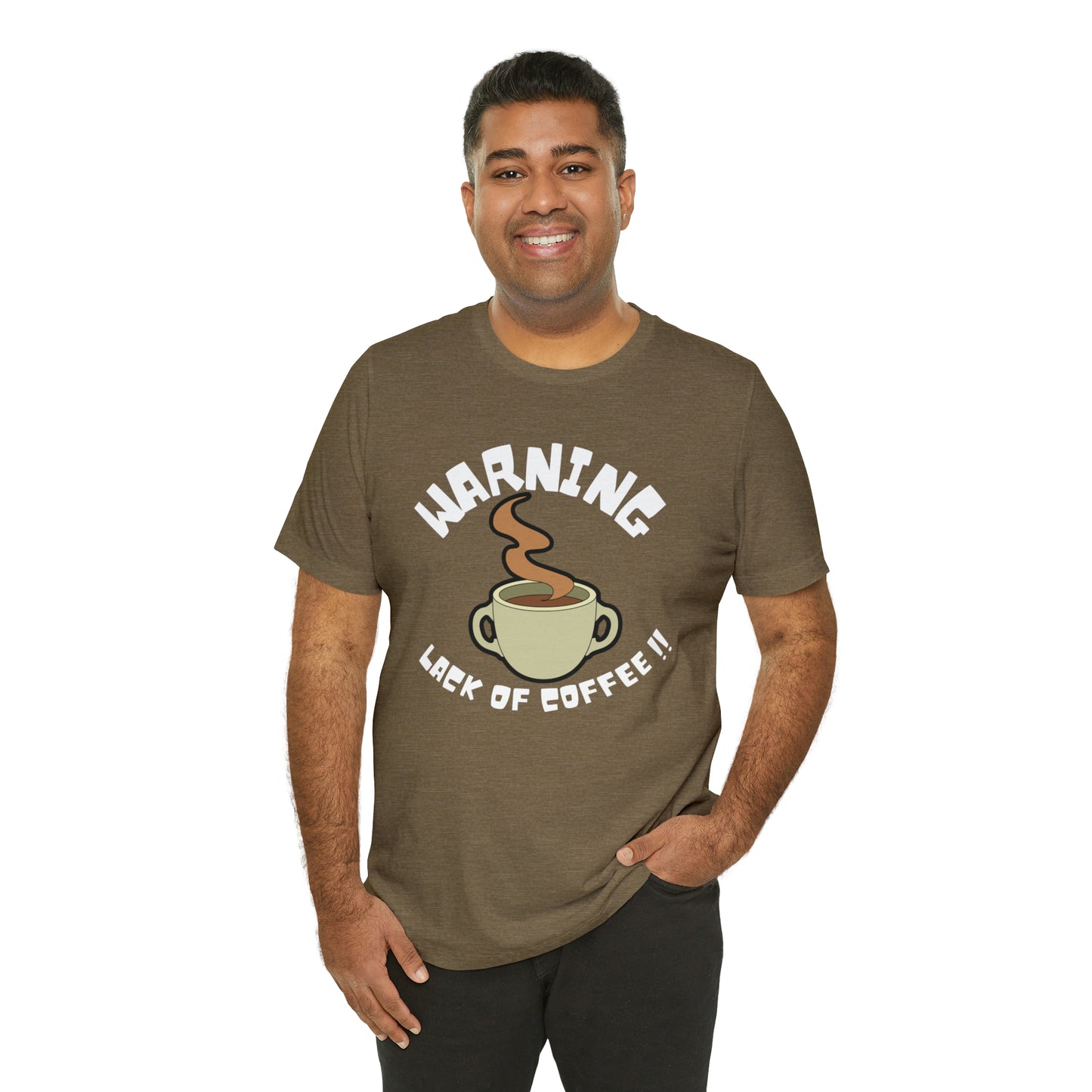 Unisex COFFEE WARNING Jersey Short Sleeve Tee
