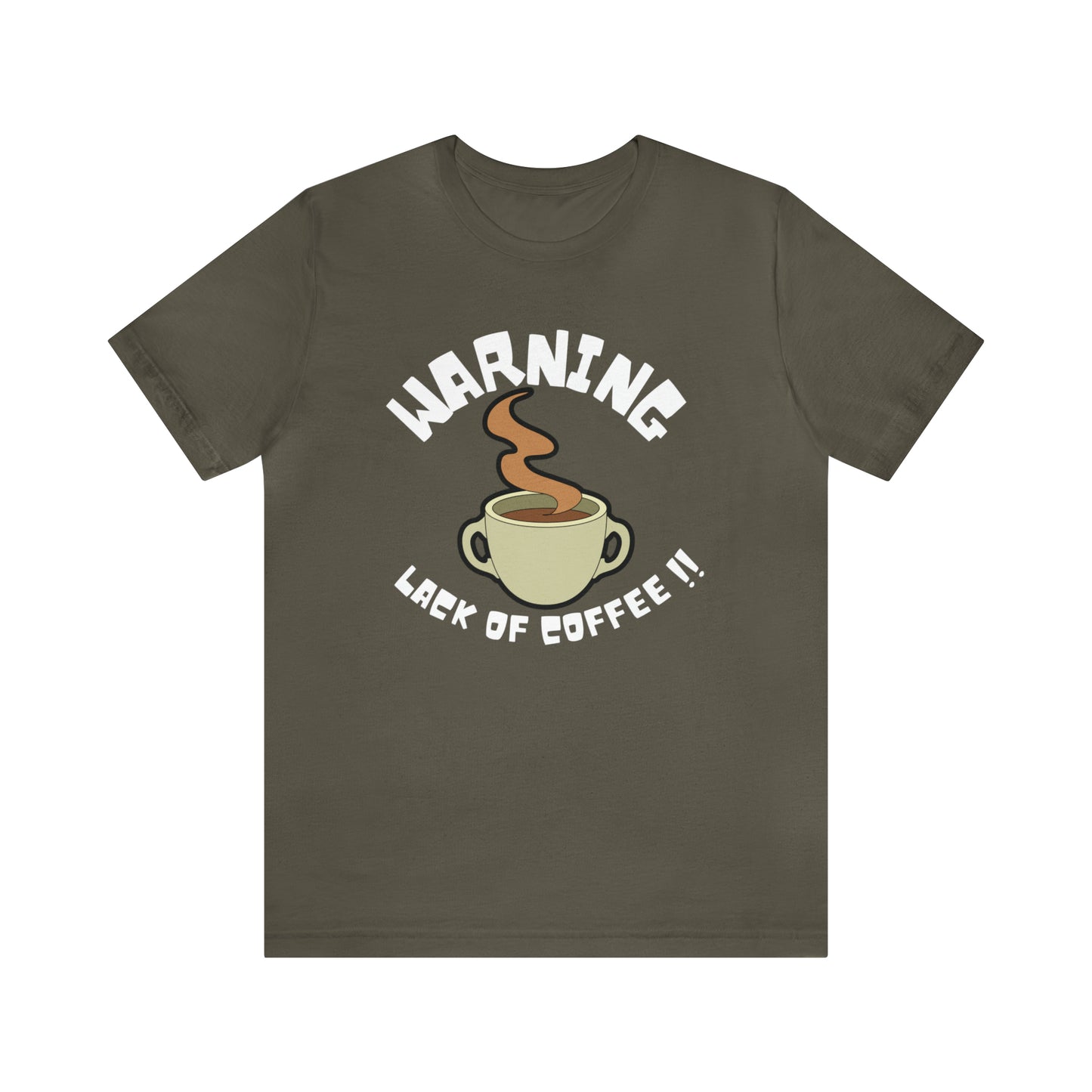 Unisex COFFEE WARNING Jersey Short Sleeve Tee