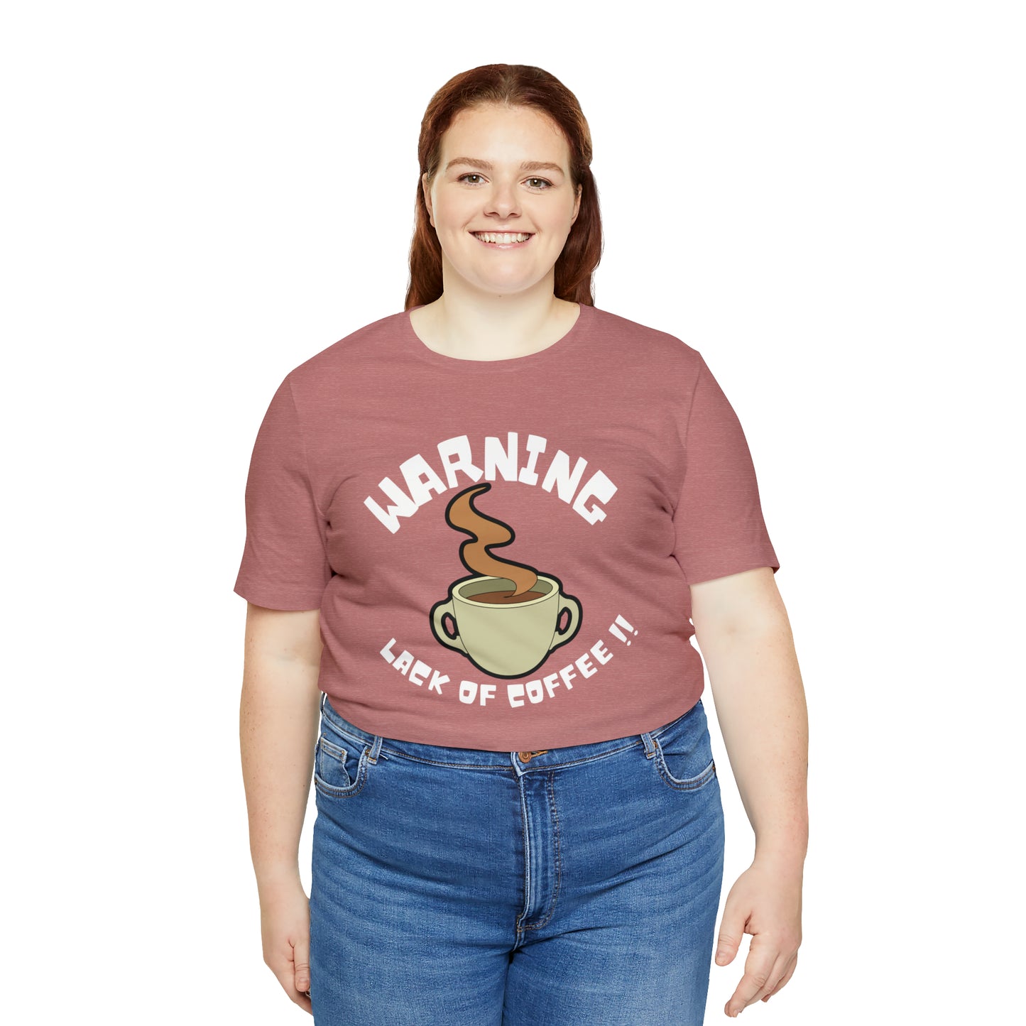 Unisex COFFEE WARNING Jersey Short Sleeve Tee