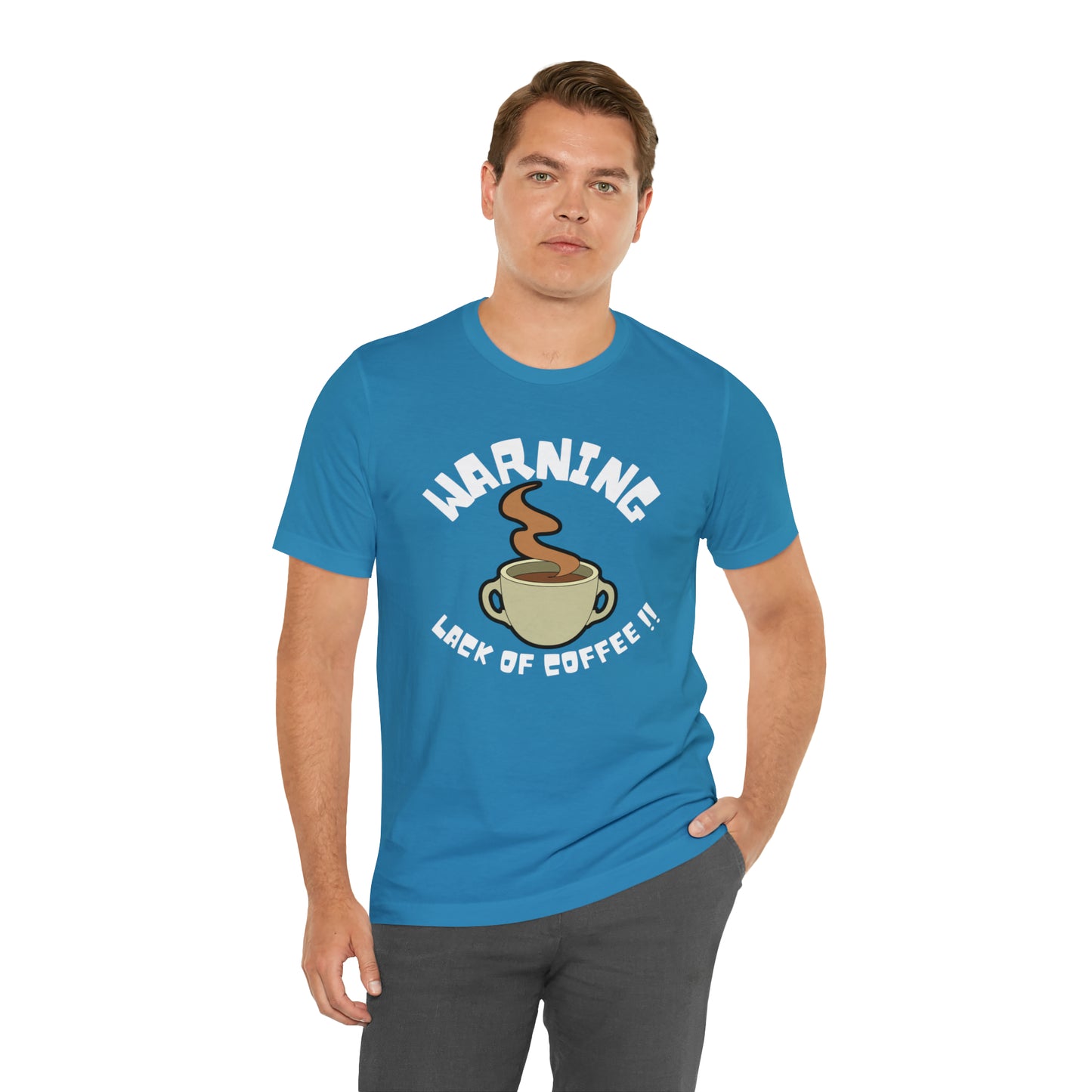 Unisex COFFEE WARNING Jersey Short Sleeve Tee