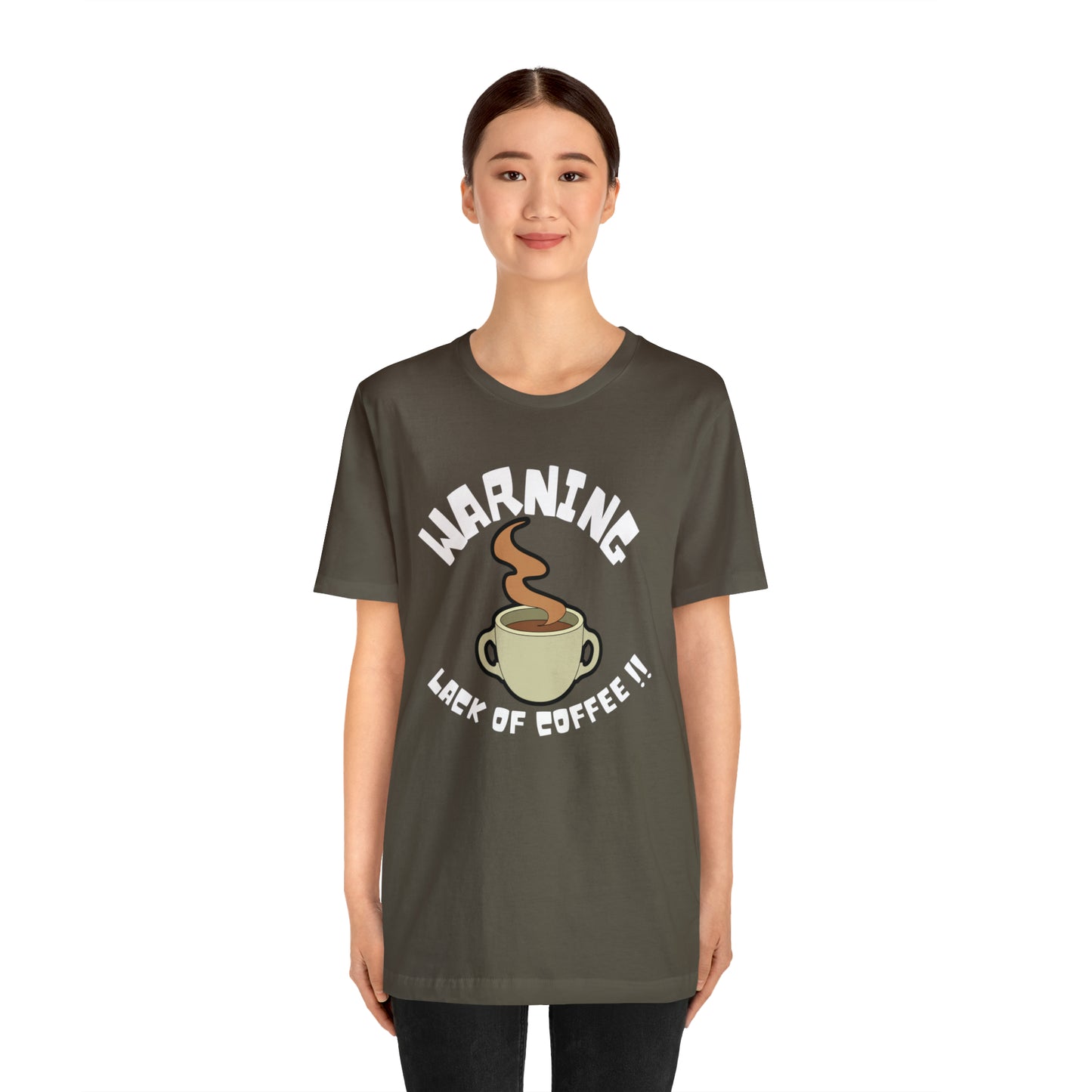Unisex COFFEE WARNING Jersey Short Sleeve Tee