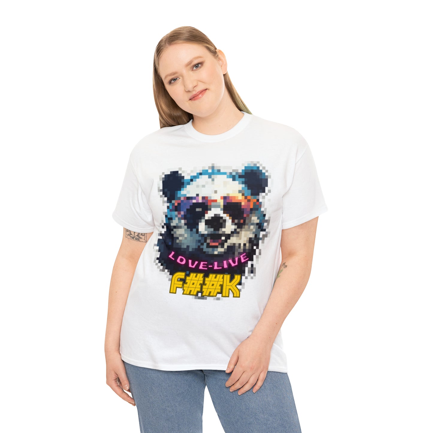 Unisex panda Heavy Cotton Tee