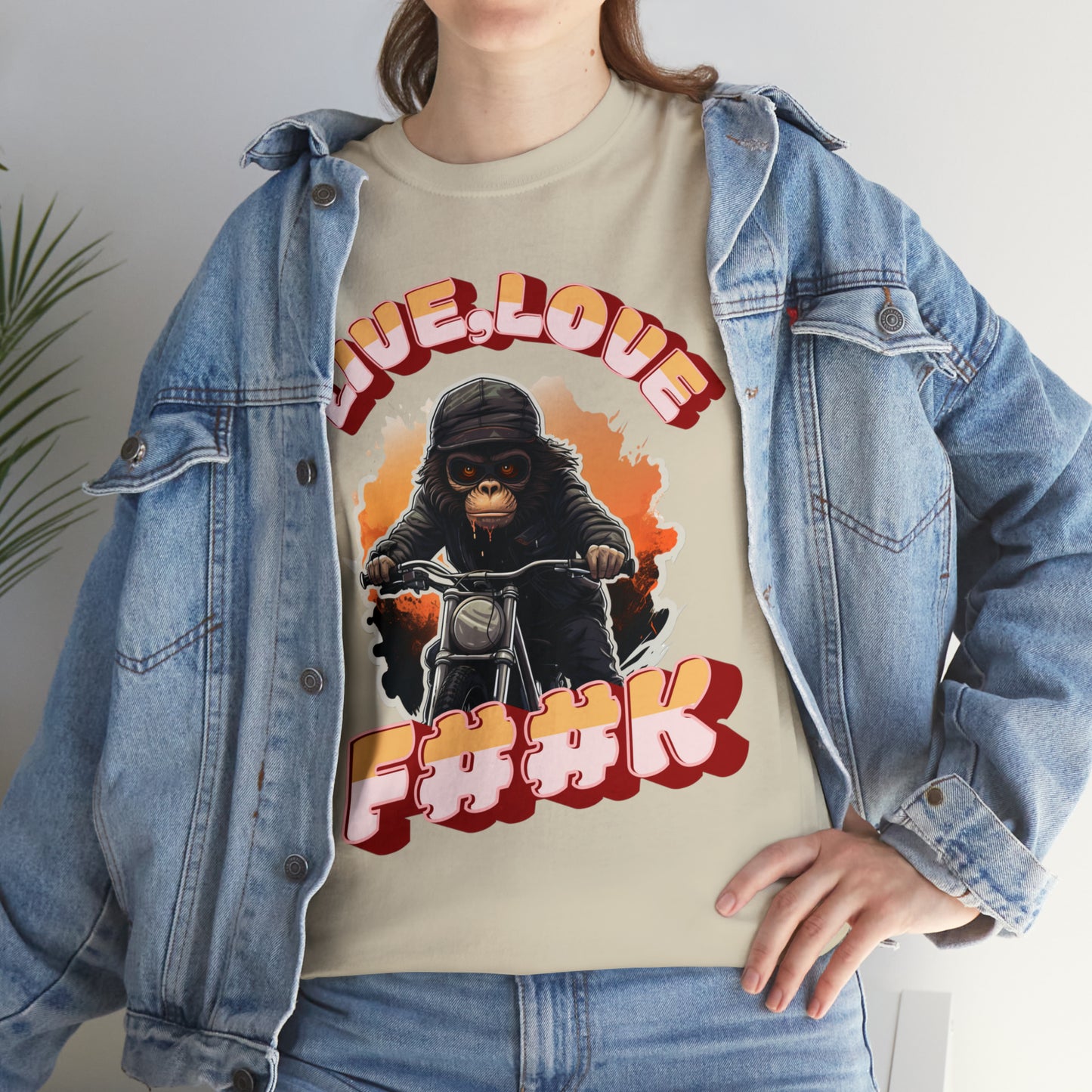 Unisex happy monkey collection Heavy Cotton Tee