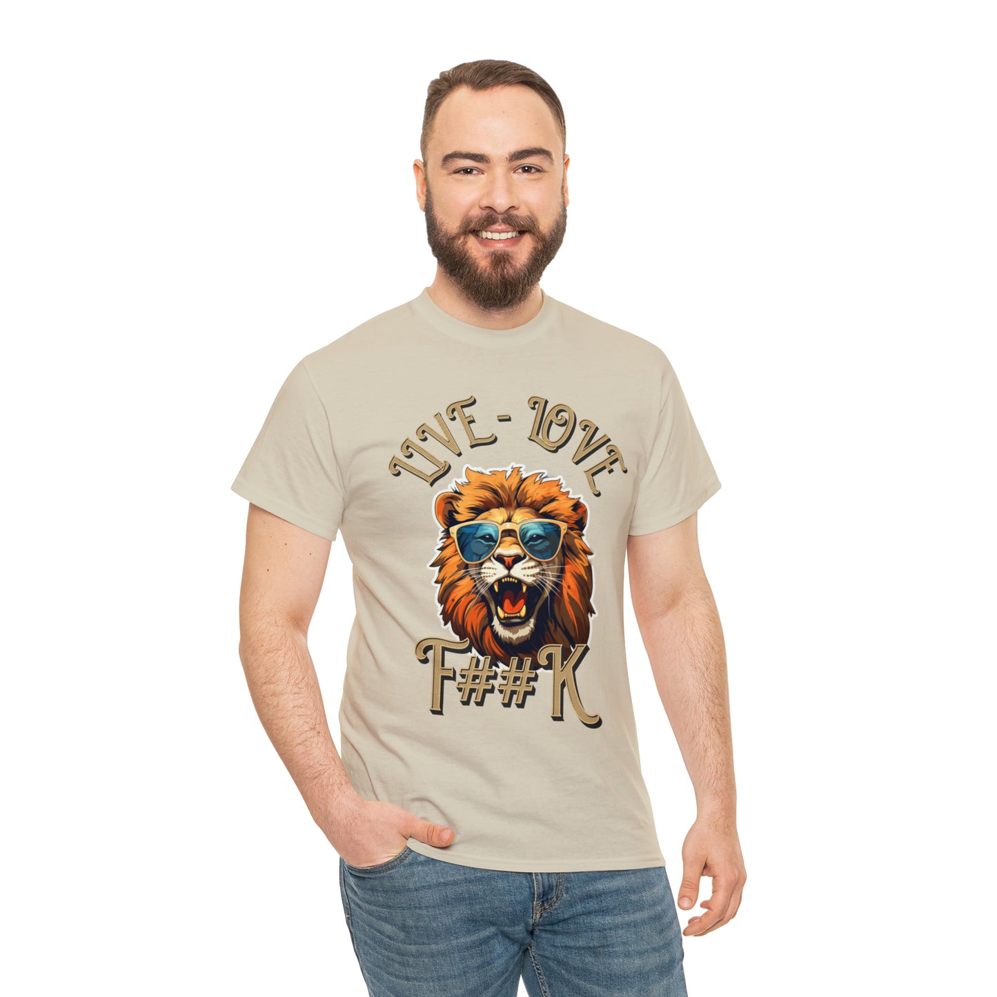 Unisex Lion Heavy Cotton Tee
