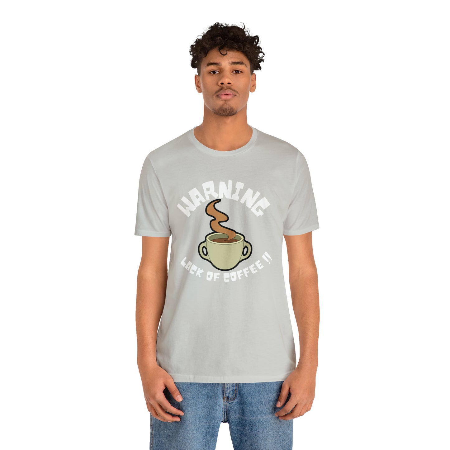 Unisex COFFEE WARNING Jersey Short Sleeve Tee