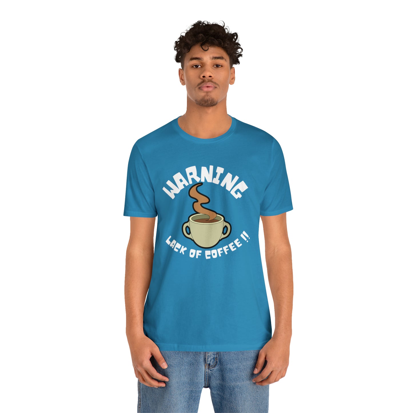 Unisex COFFEE WARNING Jersey Short Sleeve Tee