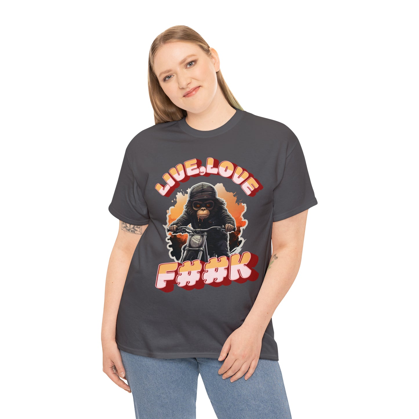 Unisex happy monkey collection Heavy Cotton Tee