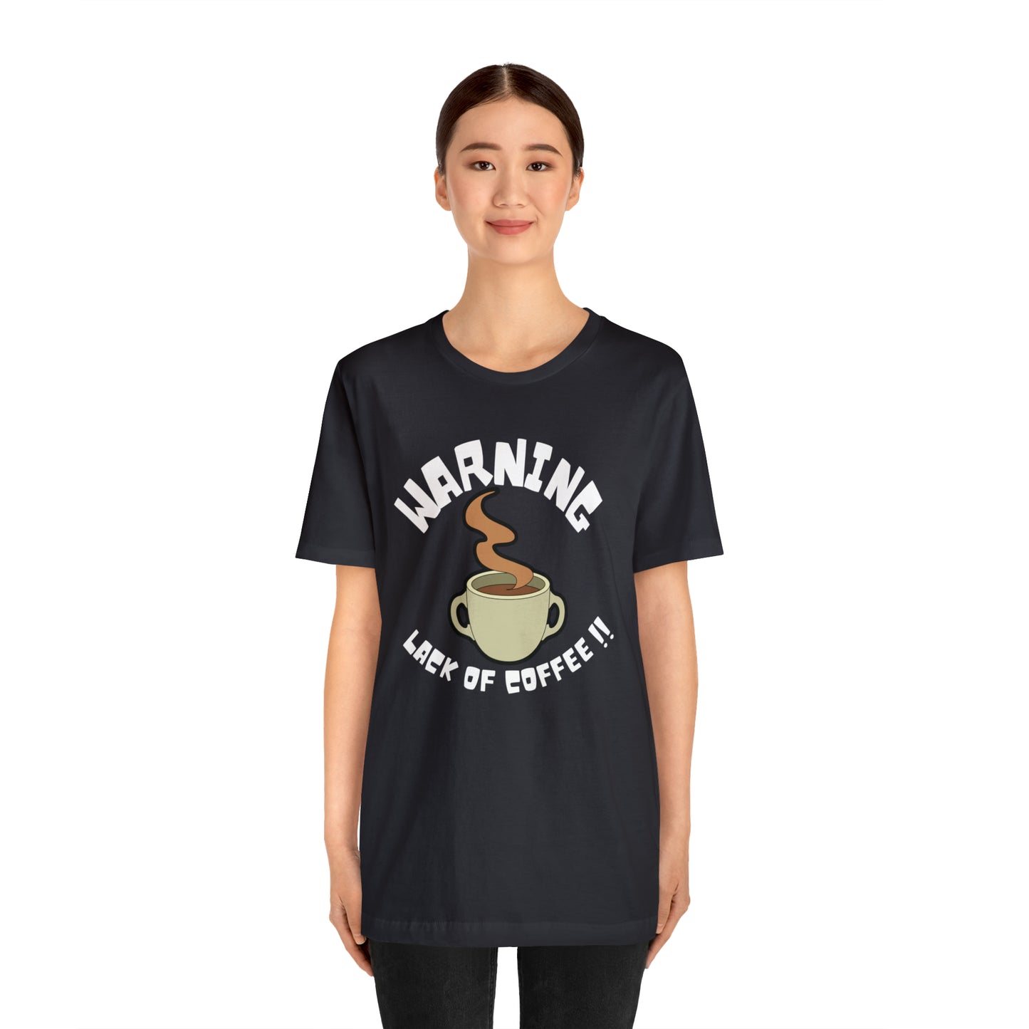 Unisex COFFEE WARNING Jersey Short Sleeve Tee