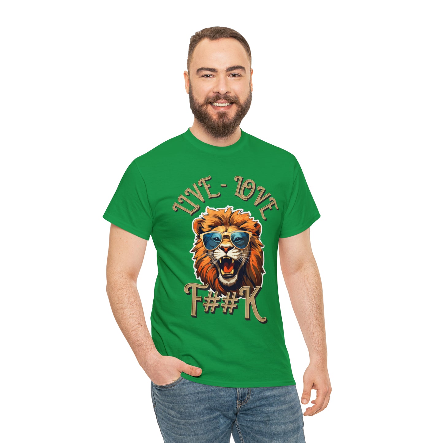 Unisex Lion Heavy Cotton Tee