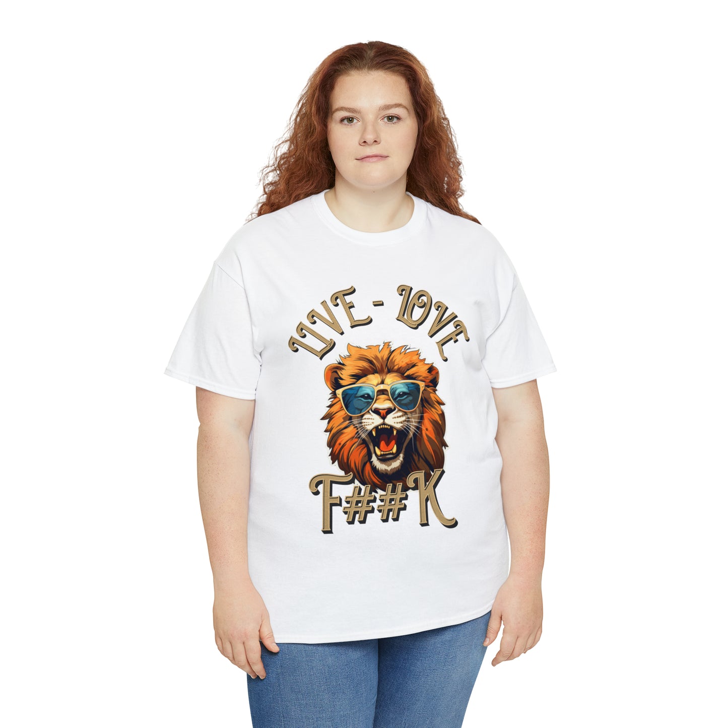 Unisex Lion Heavy Cotton Tee