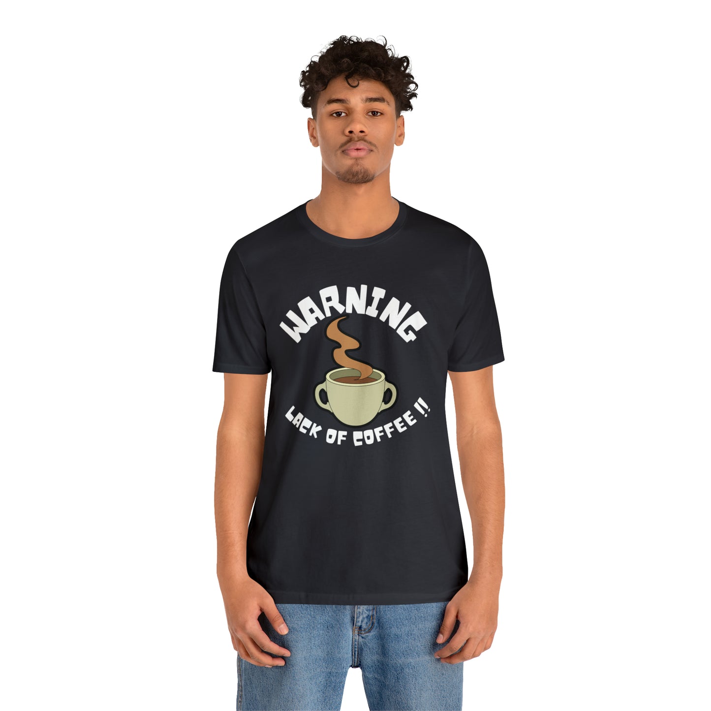 Unisex COFFEE WARNING Jersey Short Sleeve Tee