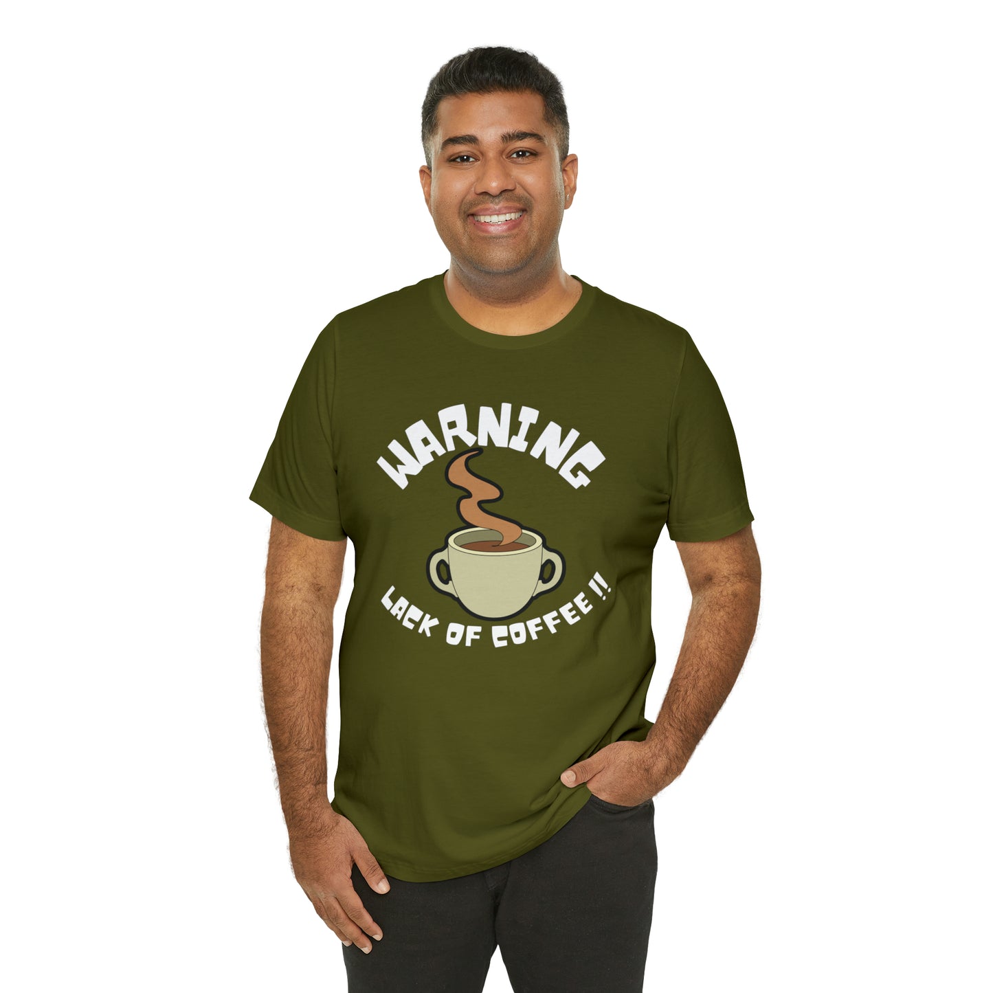 Unisex COFFEE WARNING Jersey Short Sleeve Tee