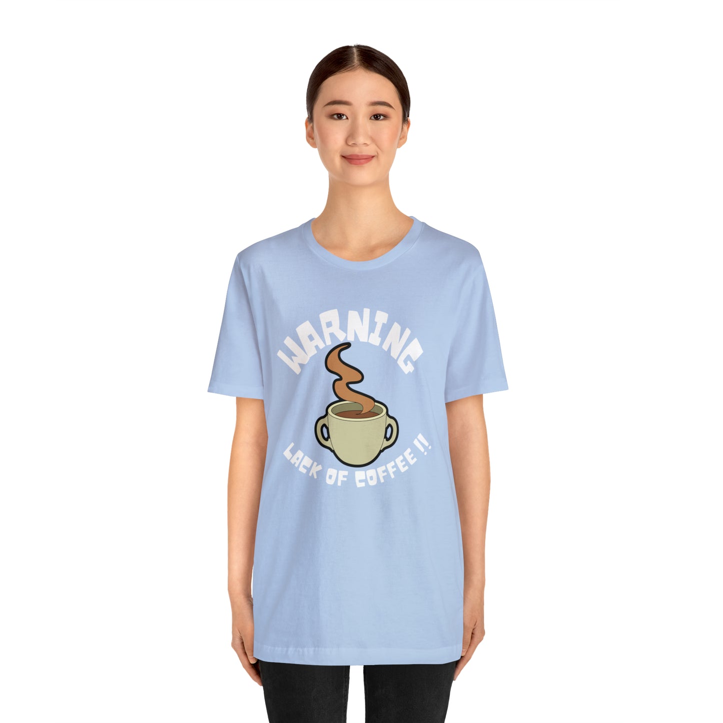Unisex COFFEE WARNING Jersey Short Sleeve Tee