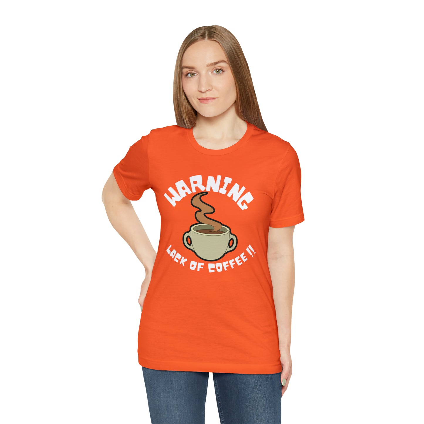 Unisex COFFEE WARNING Jersey Short Sleeve Tee
