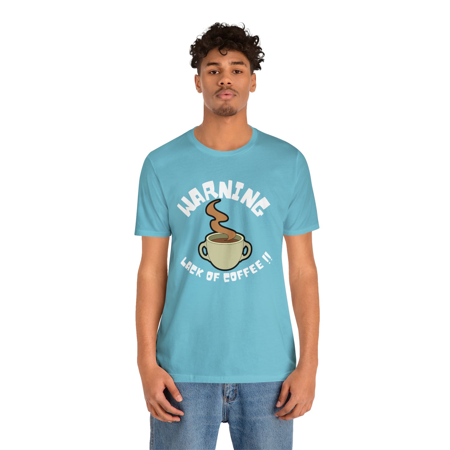 Unisex COFFEE WARNING Jersey Short Sleeve Tee
