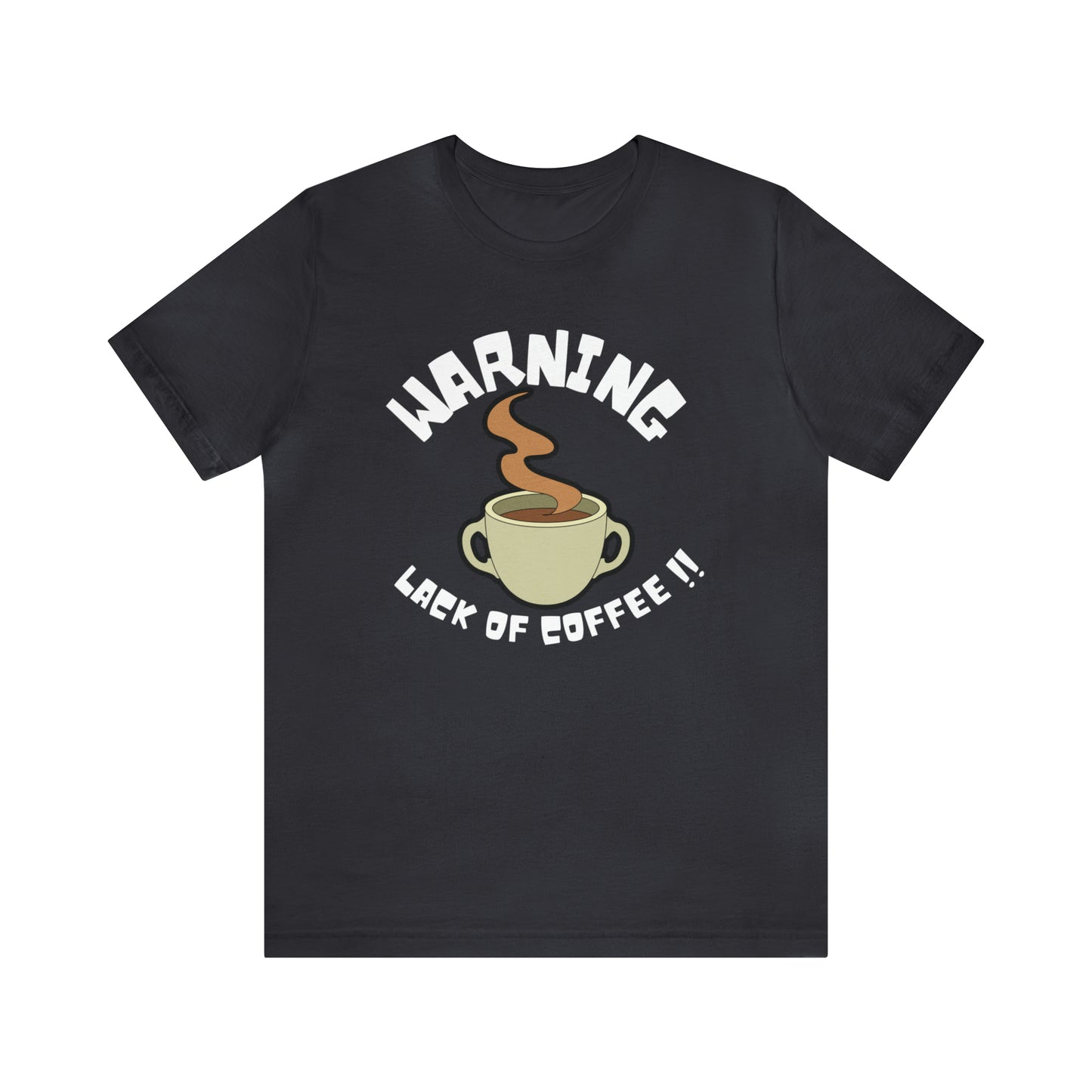 Unisex COFFEE WARNING Jersey Short Sleeve Tee