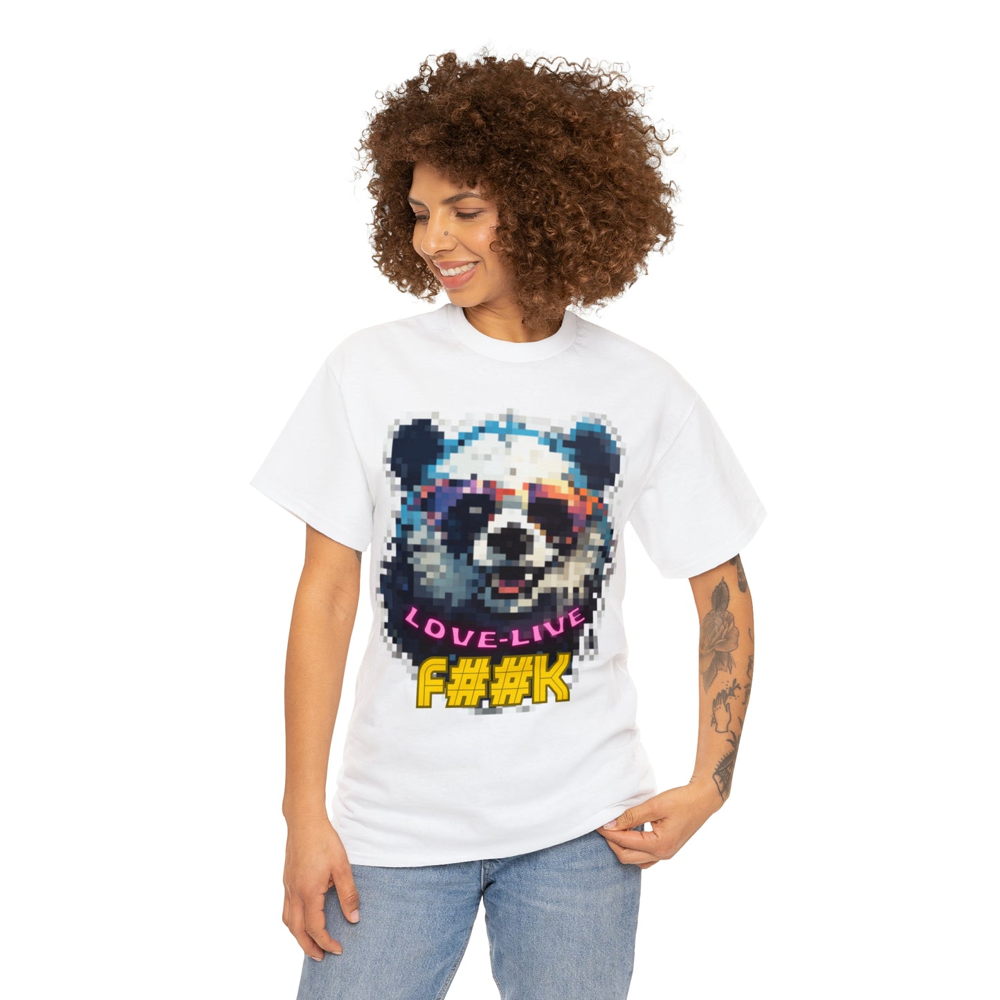 Unisex panda Heavy Cotton Tee