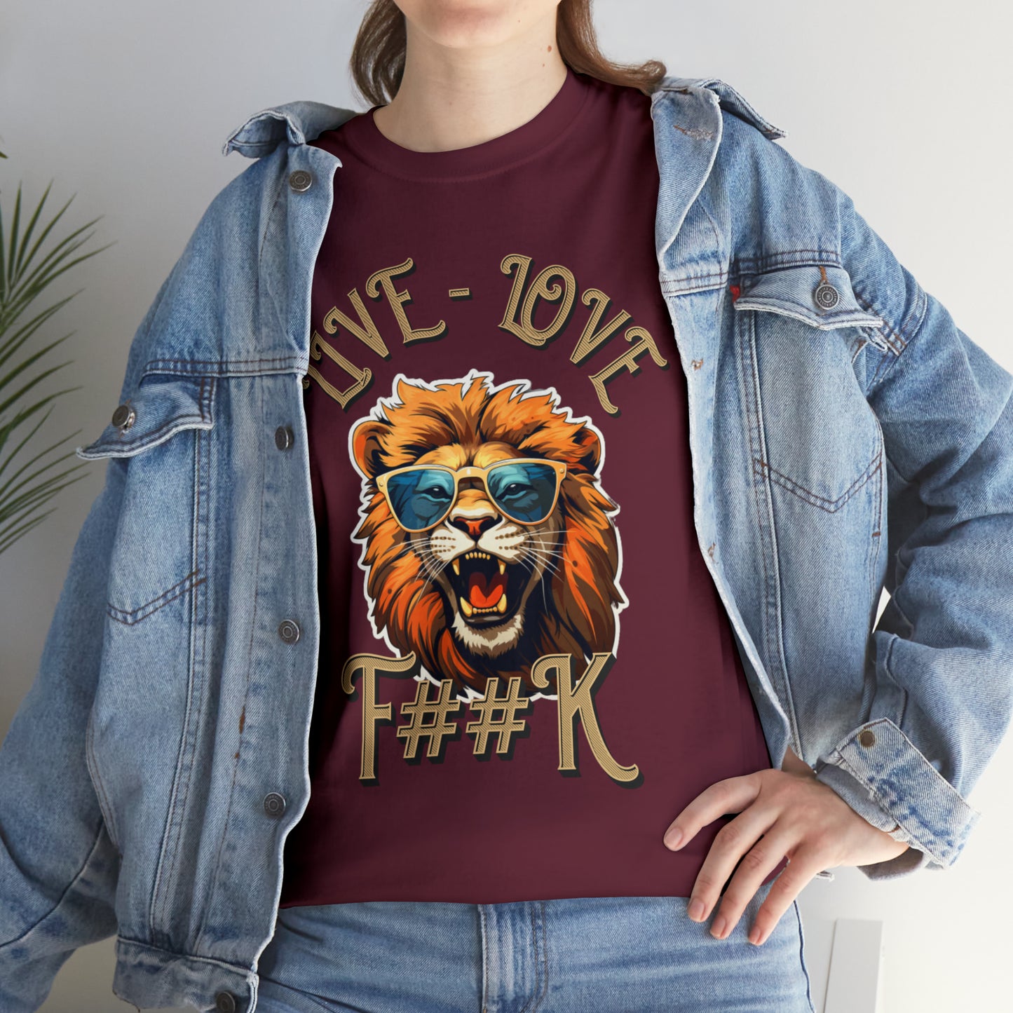 Unisex Lion Heavy Cotton Tee