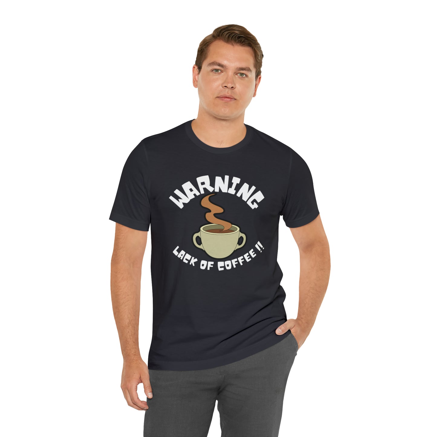 Unisex COFFEE WARNING Jersey Short Sleeve Tee