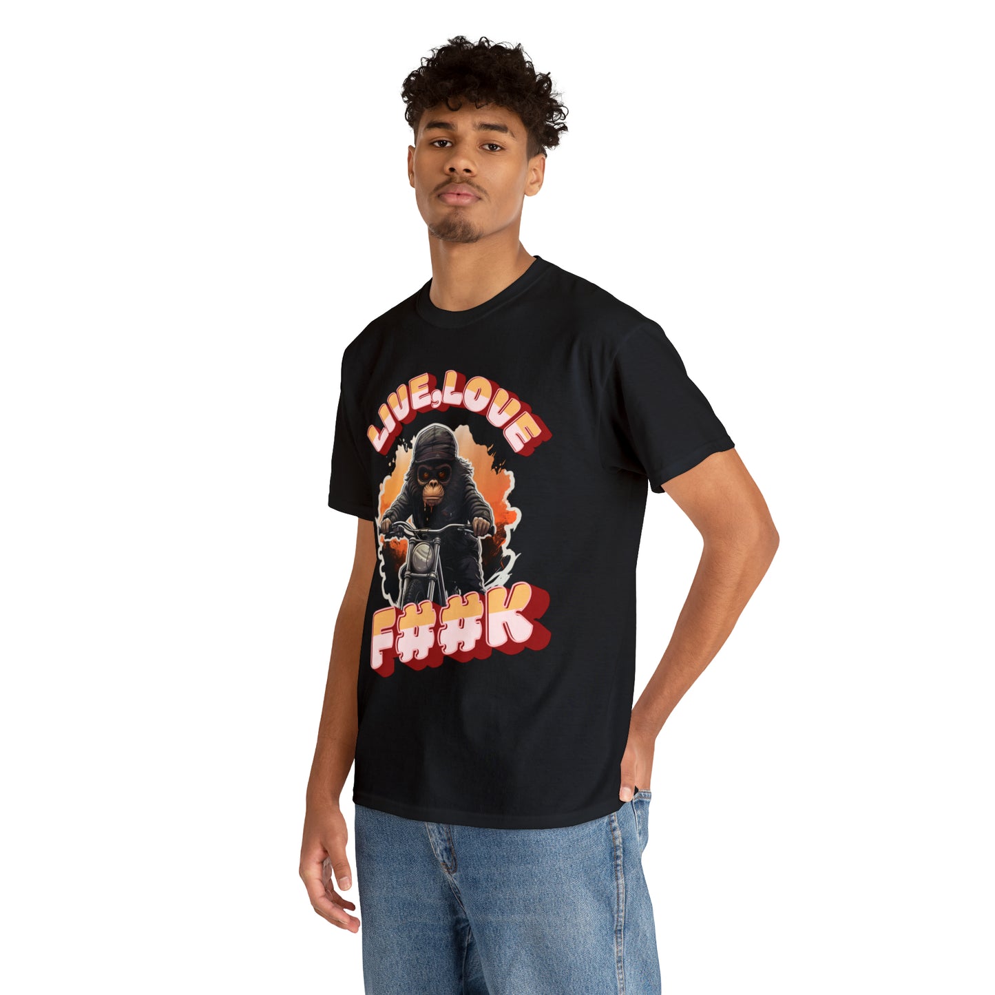 Unisex happy monkey collection Heavy Cotton Tee